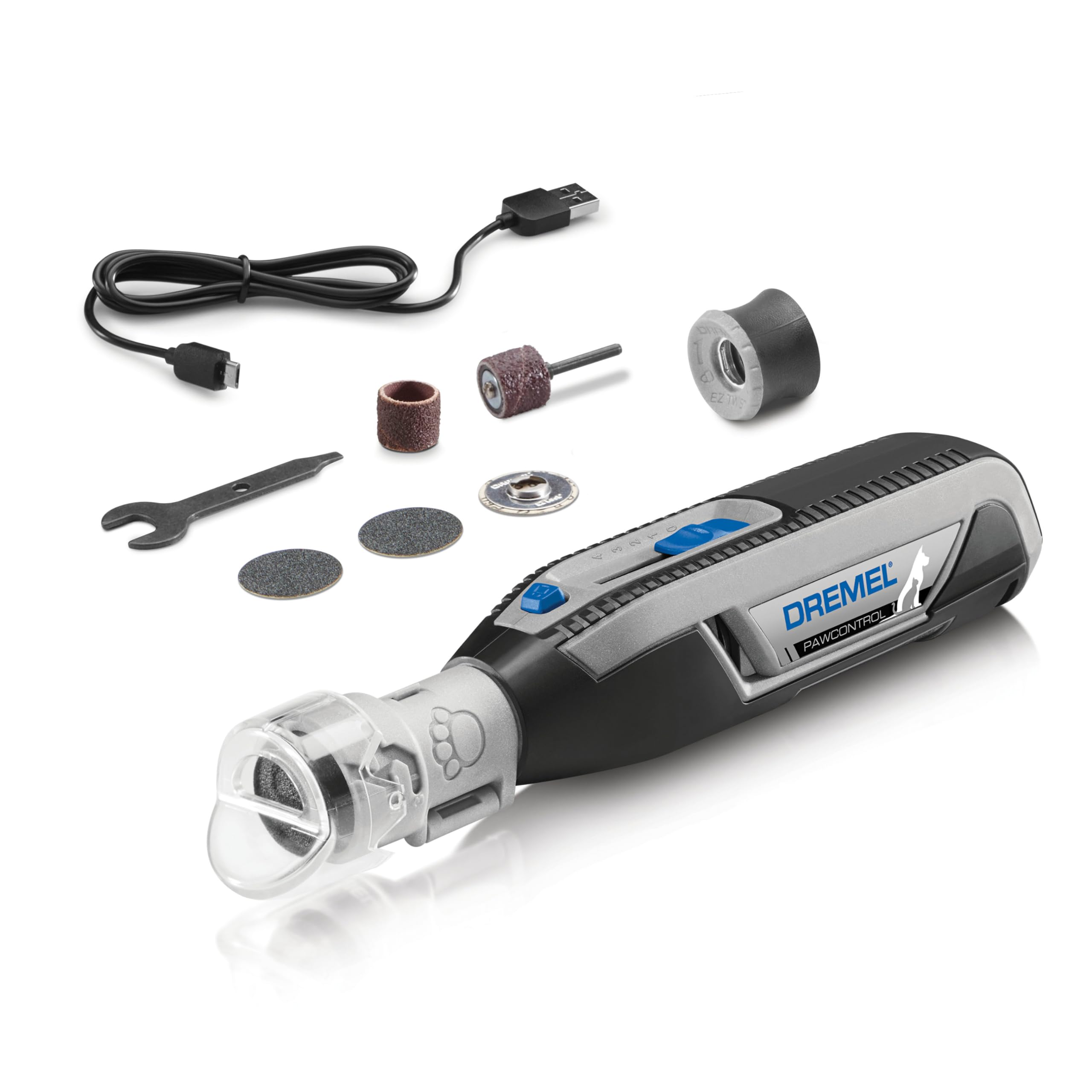 Dremel PawControl 7760-PGK Dog Nail Grinder and Trimmer - Cordless & Rechargeable Pet Grooming Tool Kit - Safe and Humane for Dogs, Cats, and Small Animals