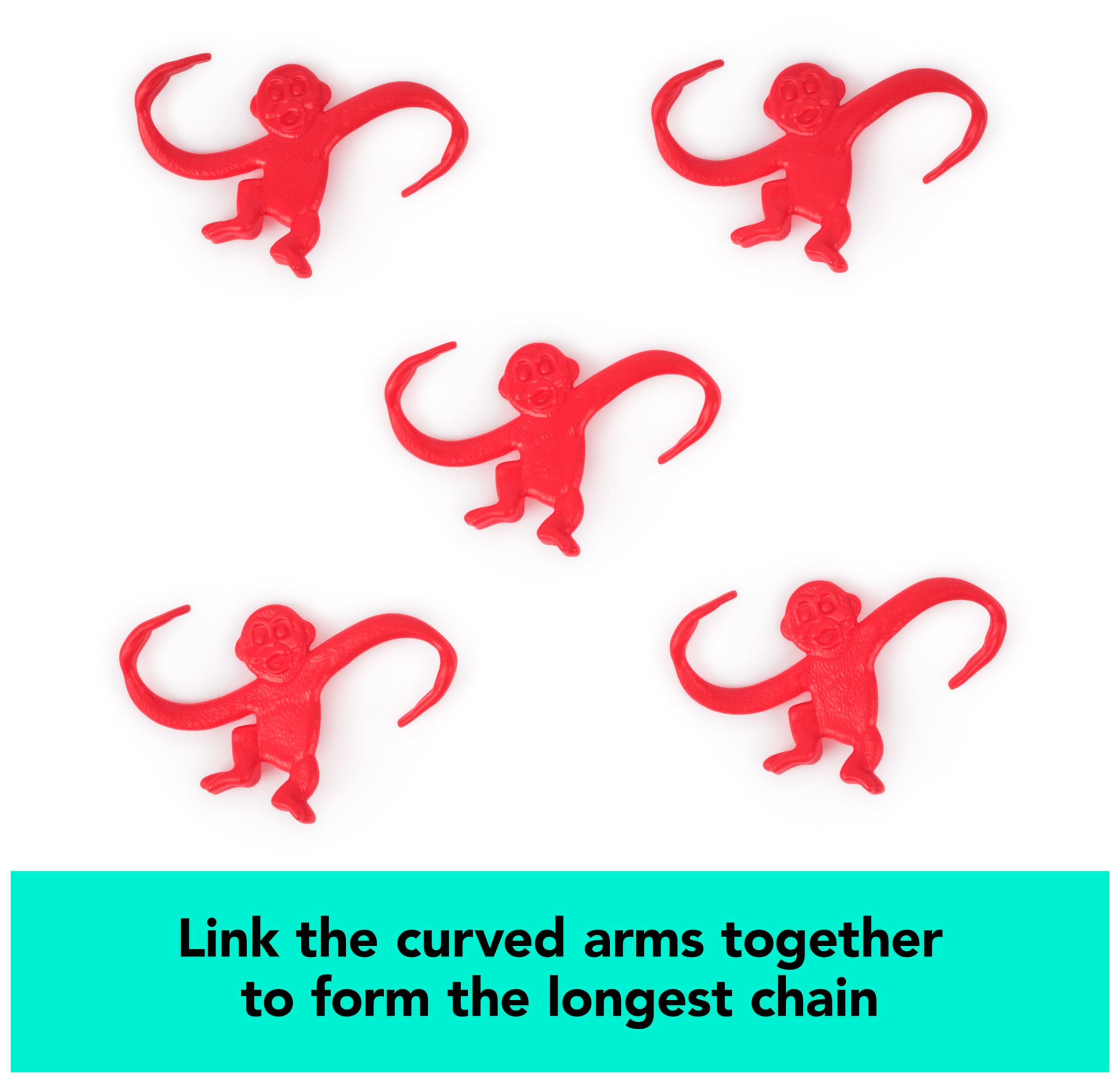Spin Master Games, Barrel of Monkeys, Retro Linking Fun for Preschoolers, Family Games, 1 & Up Players, for Ages 3 & Up