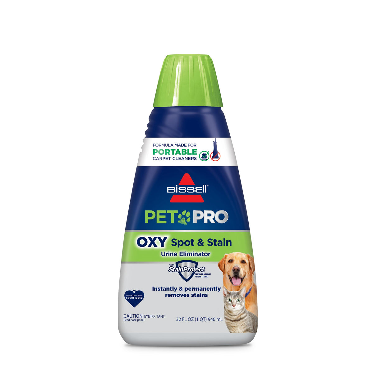 Bissell PET PRO OXY Fleck- und Fleckenentferner für tragbare Teppichreiniger, 946 ml, 2034