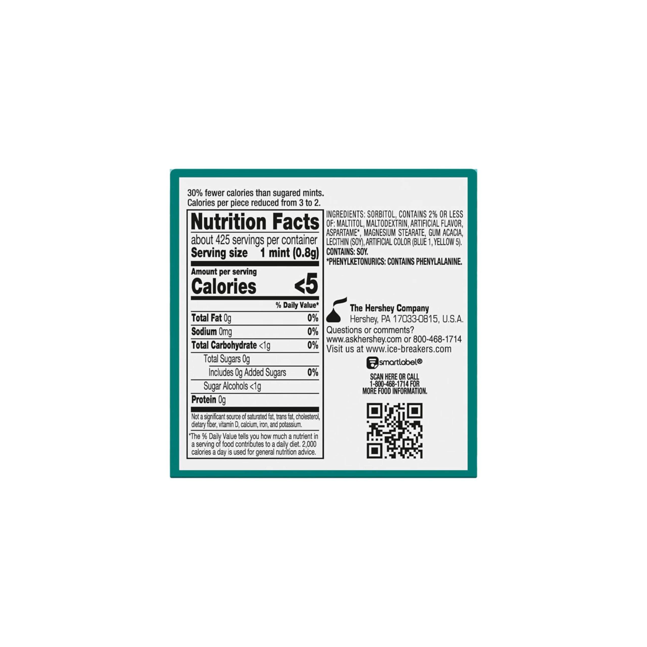 ICE BREAKERS Wintergreen Sugar Free Mints Tins, 1.5 oz (8 Count)