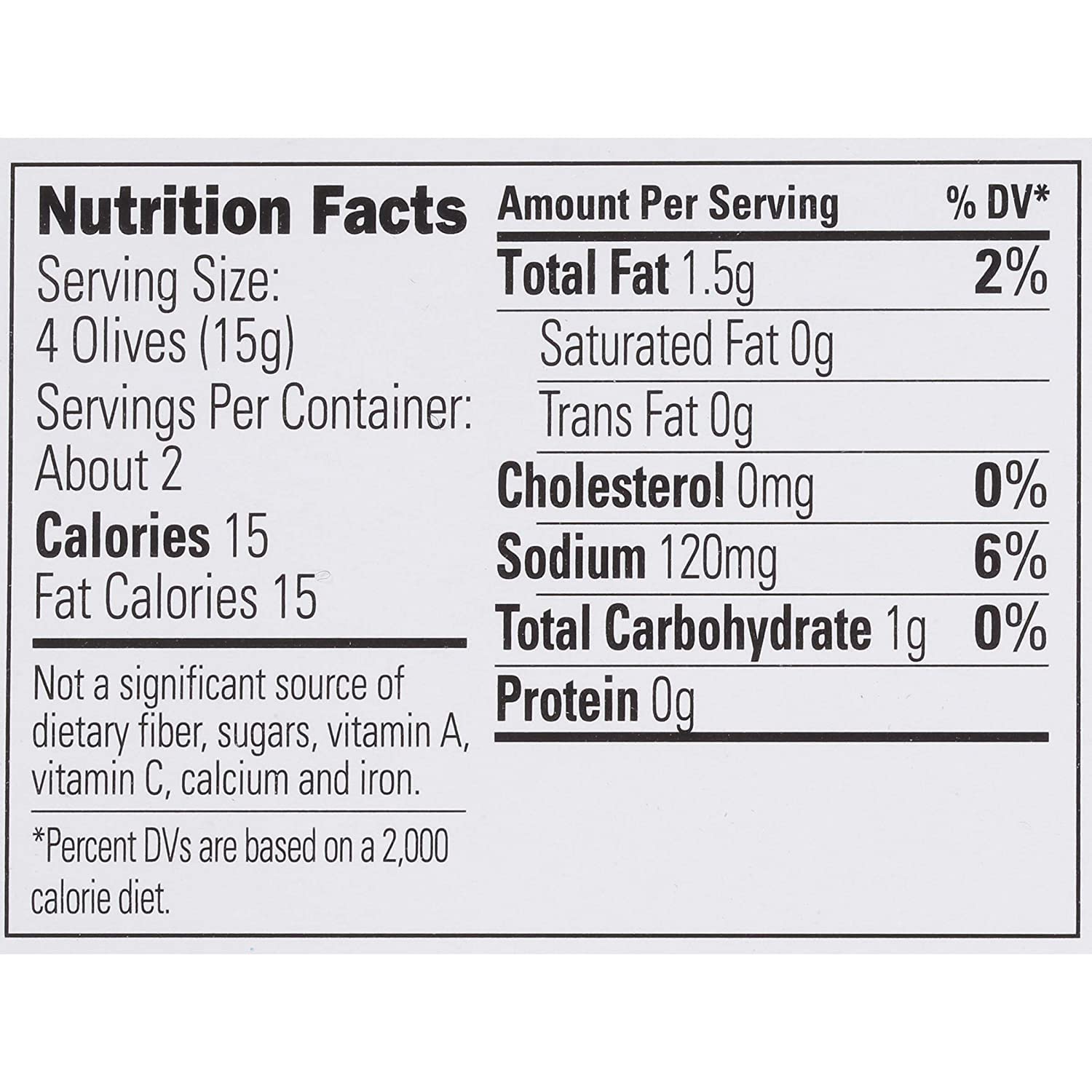 Pearls Olives To Go! Large Ripe Pitted Olives, Pack of 16, 1.2 oz Cups