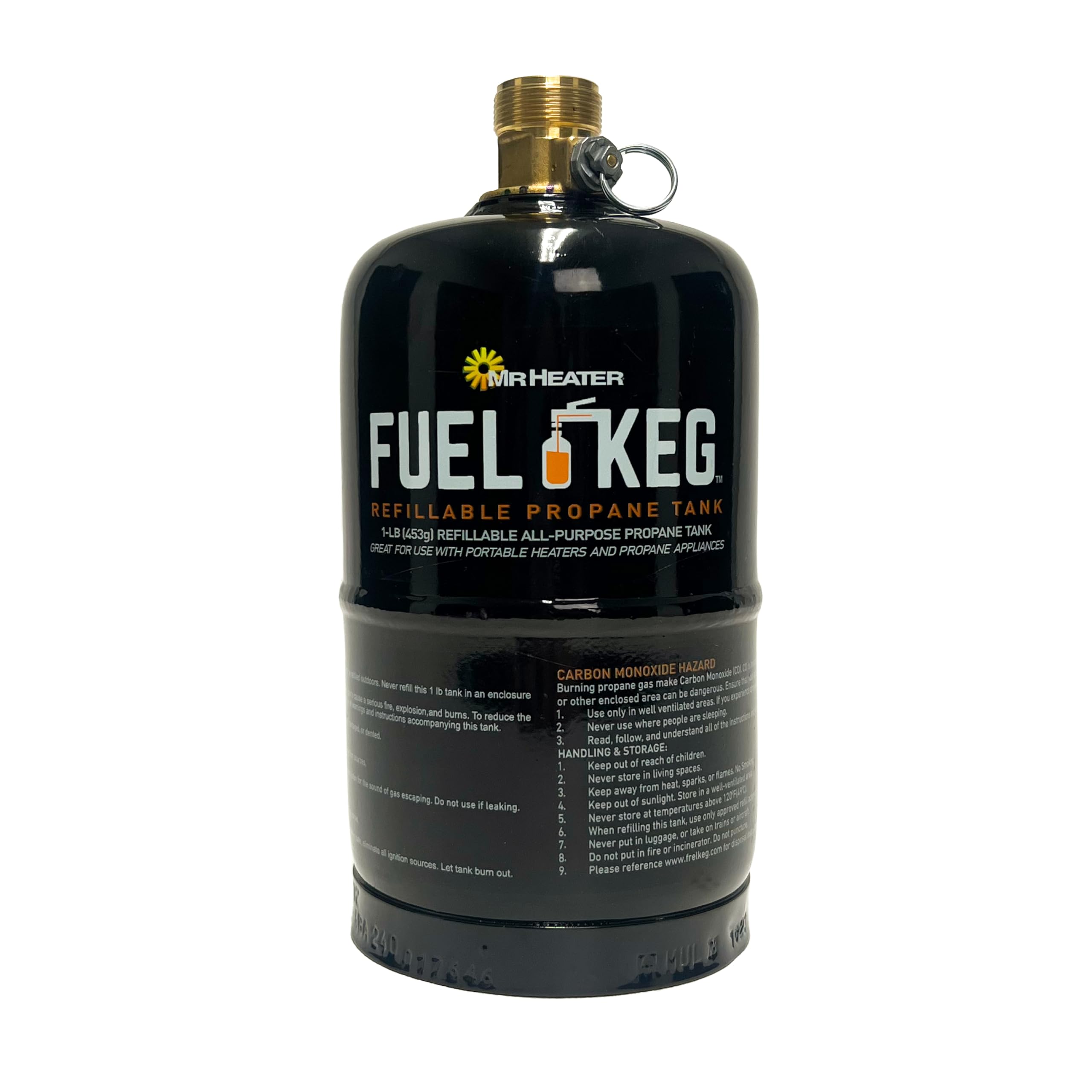 Mr. Heater Fuel Keg. - 1 lb. / 16 oz. Empty Refillable Propane Tank - DOT Certified