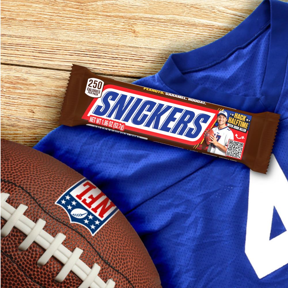 SNICKERS Full Size Milk Chocolate Candy Bars, 1.86 oz, 48 ct Box Chocolate Candy