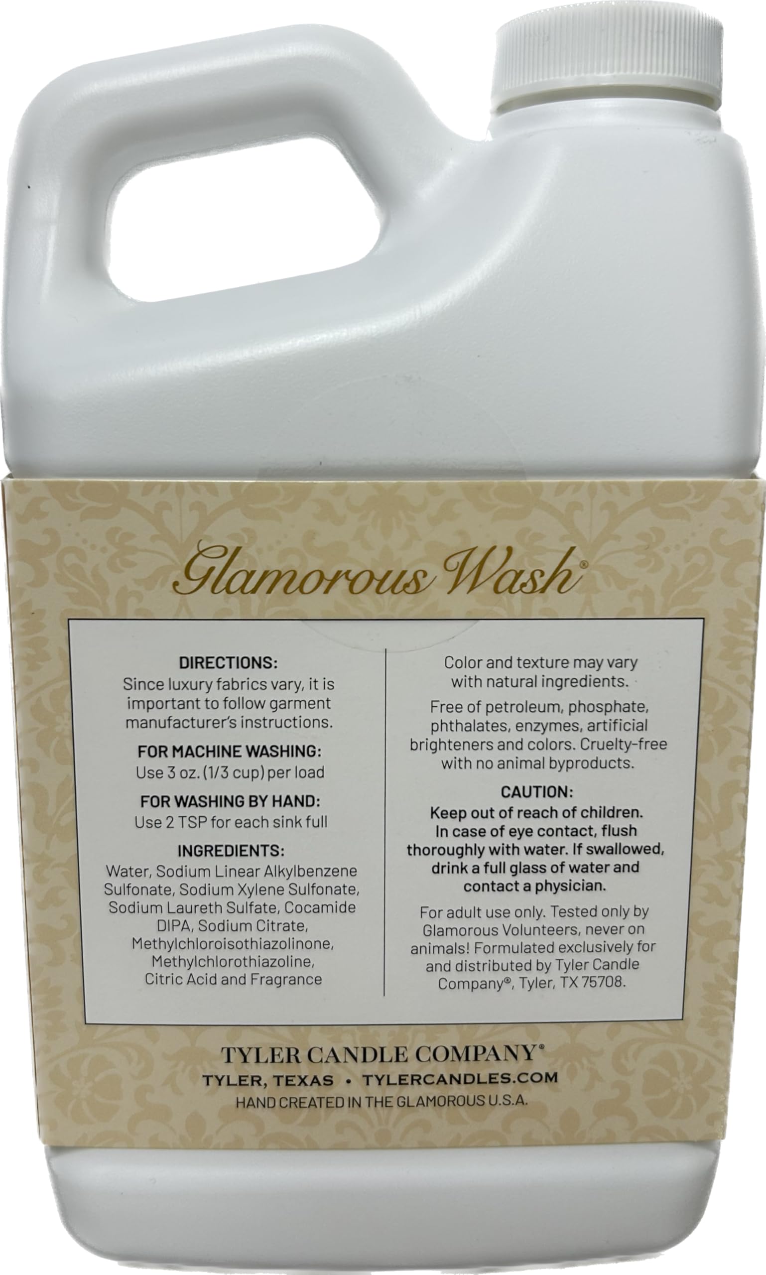 Tyler Glam Wash Laundry Detergent, Diva 907g, Liquid, 32 FL Oz (0.95L) HE Safe