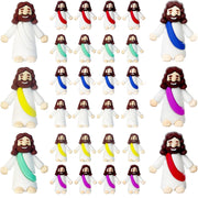 AKFAHOIF 30Pcs Little Jesus Figures, Set of 30pcs Action Figures Mini Jesus Figurines in Bulk, Tiny Jesus Figures to Hide and Seek Religious Gifts for Easter Egg Stuffers Fillers
