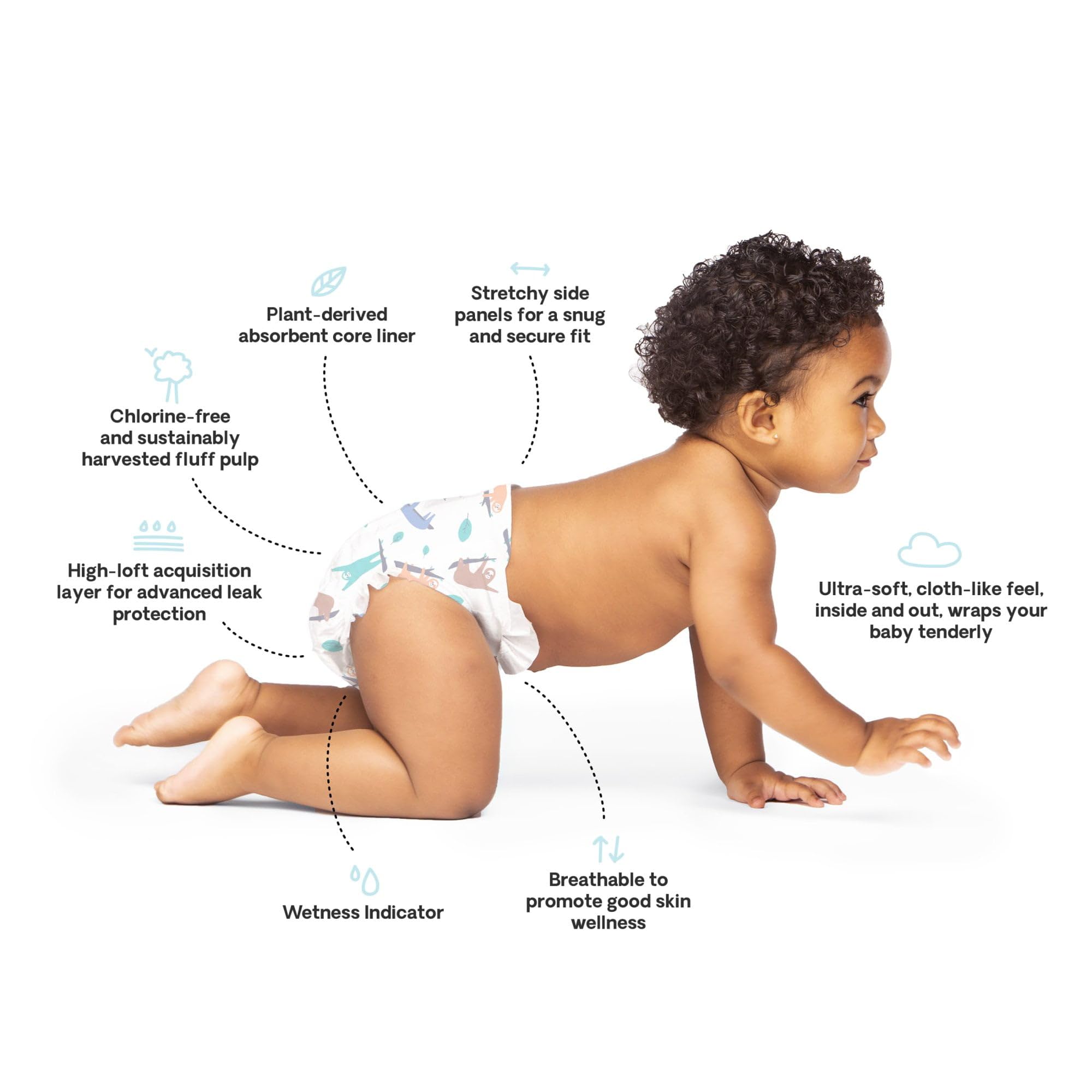Hello Bello Nighttime Baby Diapers, Size 4, Ultra Absorbent and Hypoallergenic for Overnight Diapers for Extended Protection, 21 Count,Pattern or Packaging May Vary.