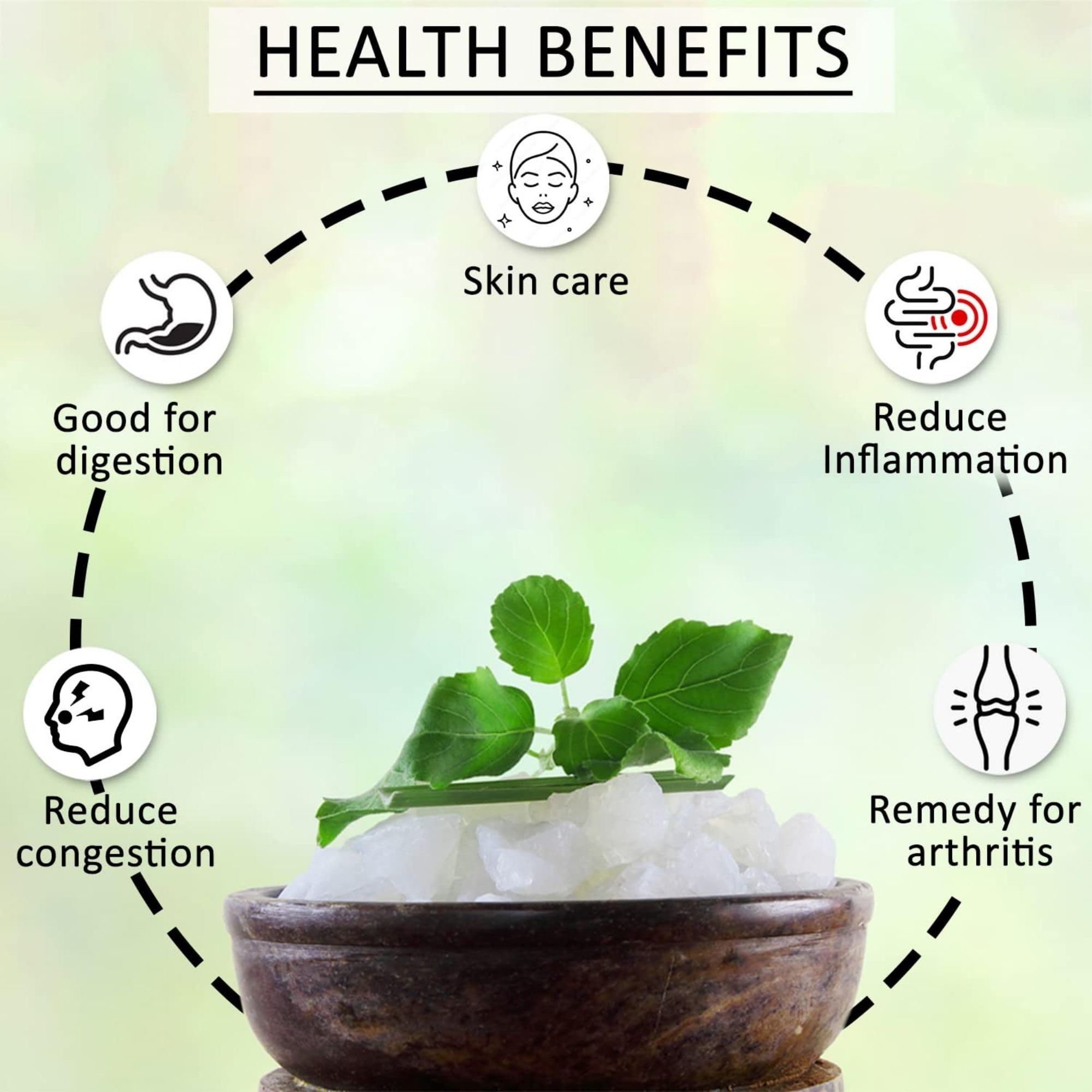 SOUL STICKS Natural Camphor Blocks,Pure Camphor Tablets for Aromatherapy & Puja - Alcanfor en Bloques, Alcanfor en Bolitas, Kapoor for Pooja (56 Grams (12 Tablets))