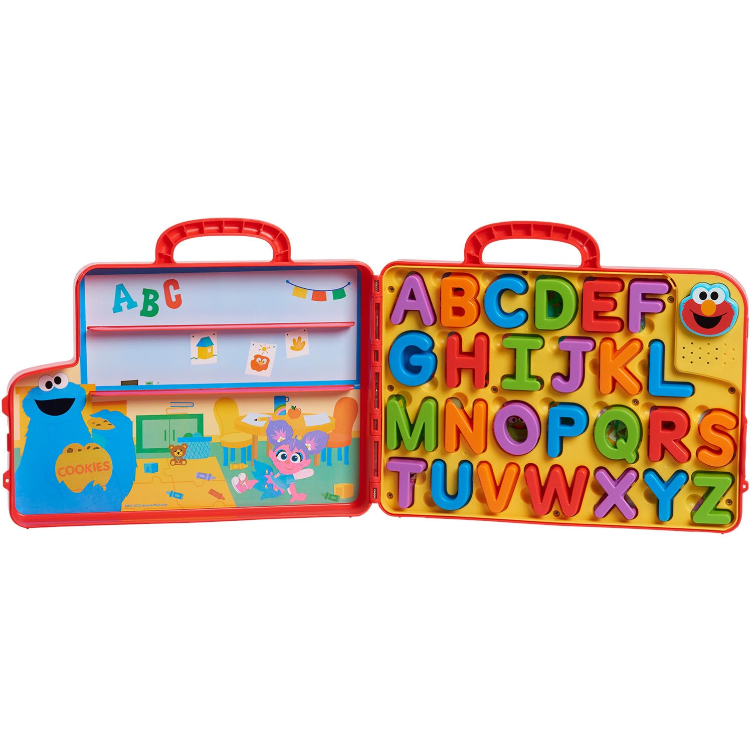 SESAME STREET Elmo’s Learning Letters Bus Activity Board, Preschool Learning and Education, Kids Toys for Ages 2 Up by Just Play