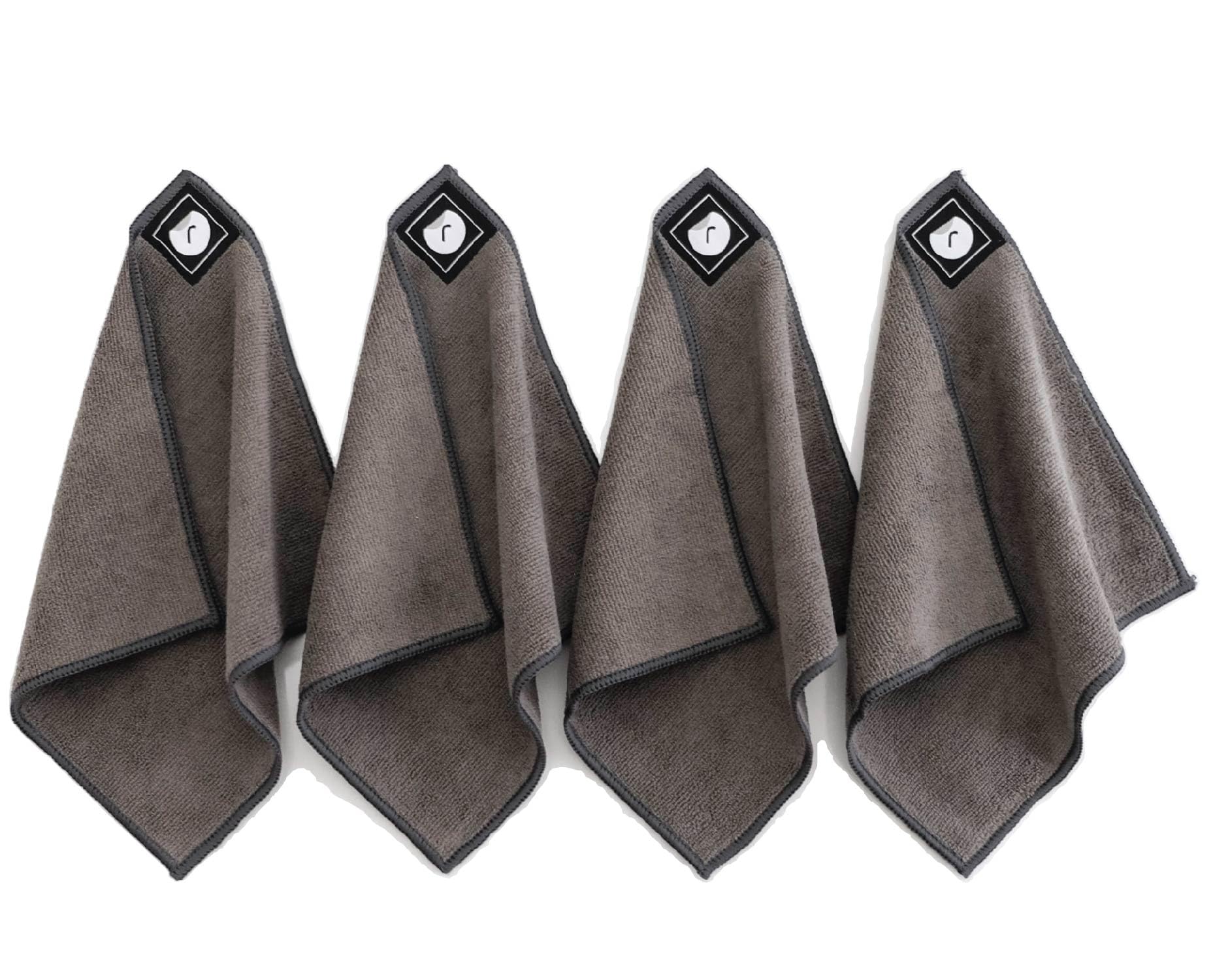 Remooble 4 Pack Magnetic Microfiber Cleaning Cloth Dry Erasers for Whiteboards - Towel Hangs on Metal Edged White Boards, Glassboards, and Blackboards Washable - 10'' X 10''