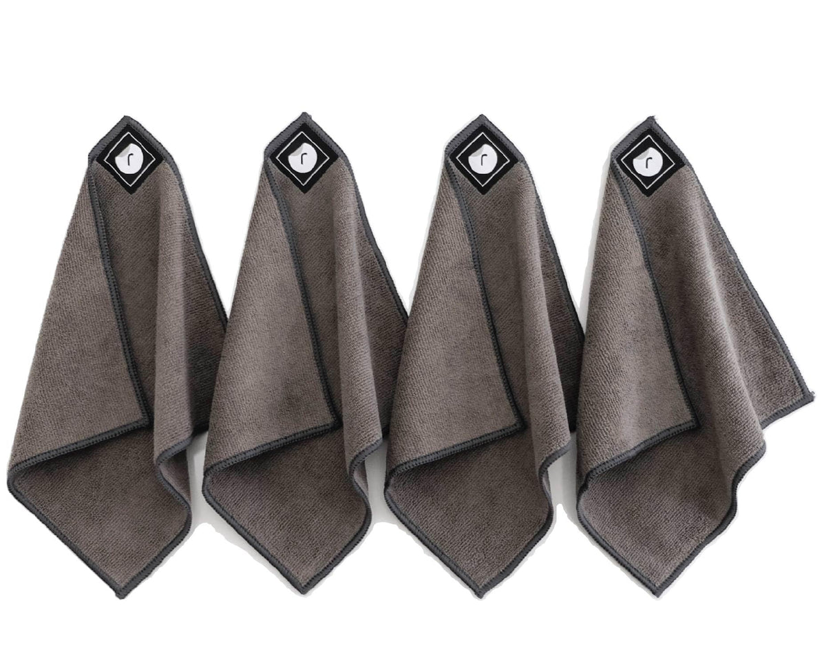 Remooble 4 Pack Magnetic Microfiber Cleaning Cloth Dry Erasers for Whiteboards - Towel Hangs on Metal Edged White Boards, Glassboards, and Blackboards Washable - 10'' X 10''