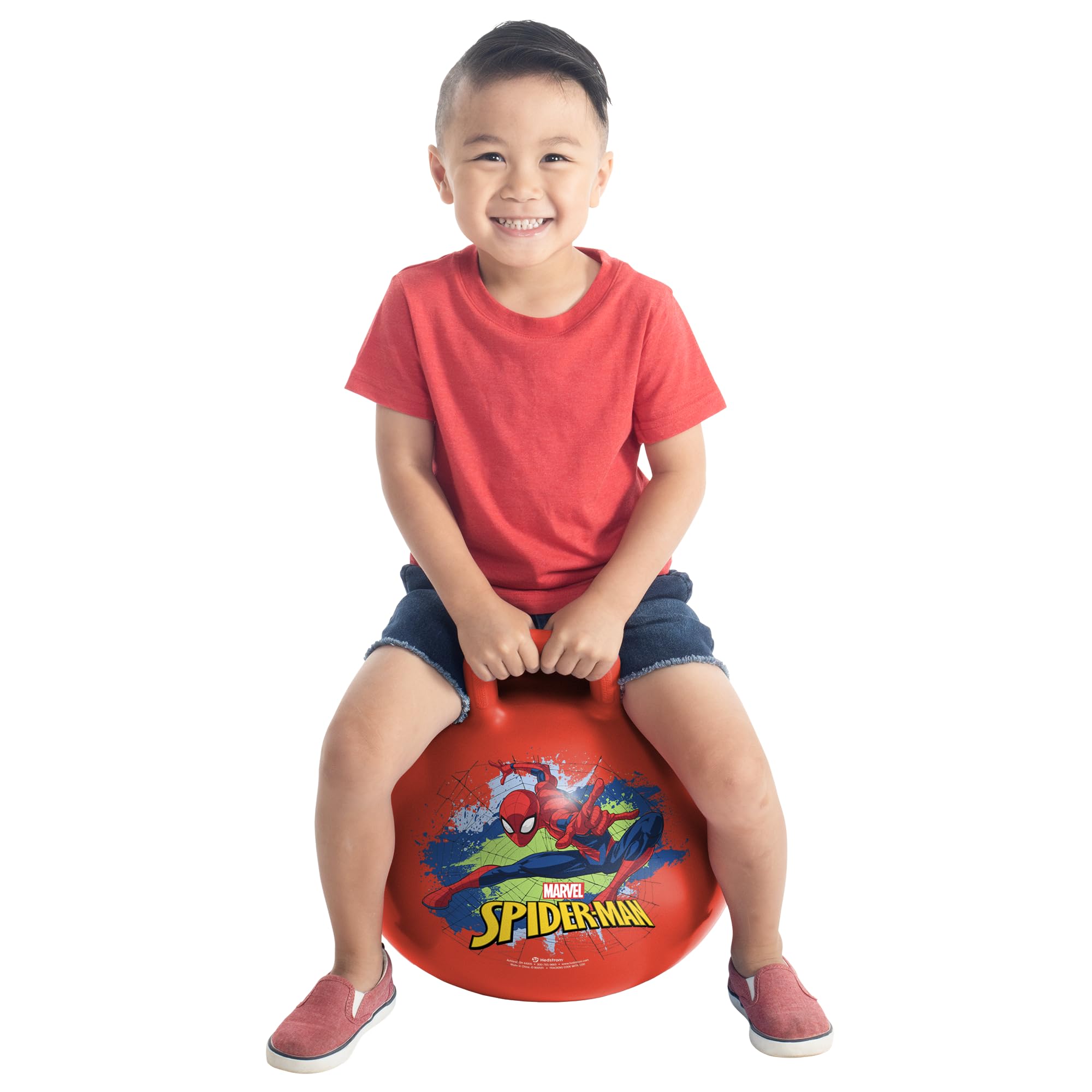 Hedstrom Marvel Spiderman 15 Inch Hopper Ball, Jumping Ball for Kids 55-97064