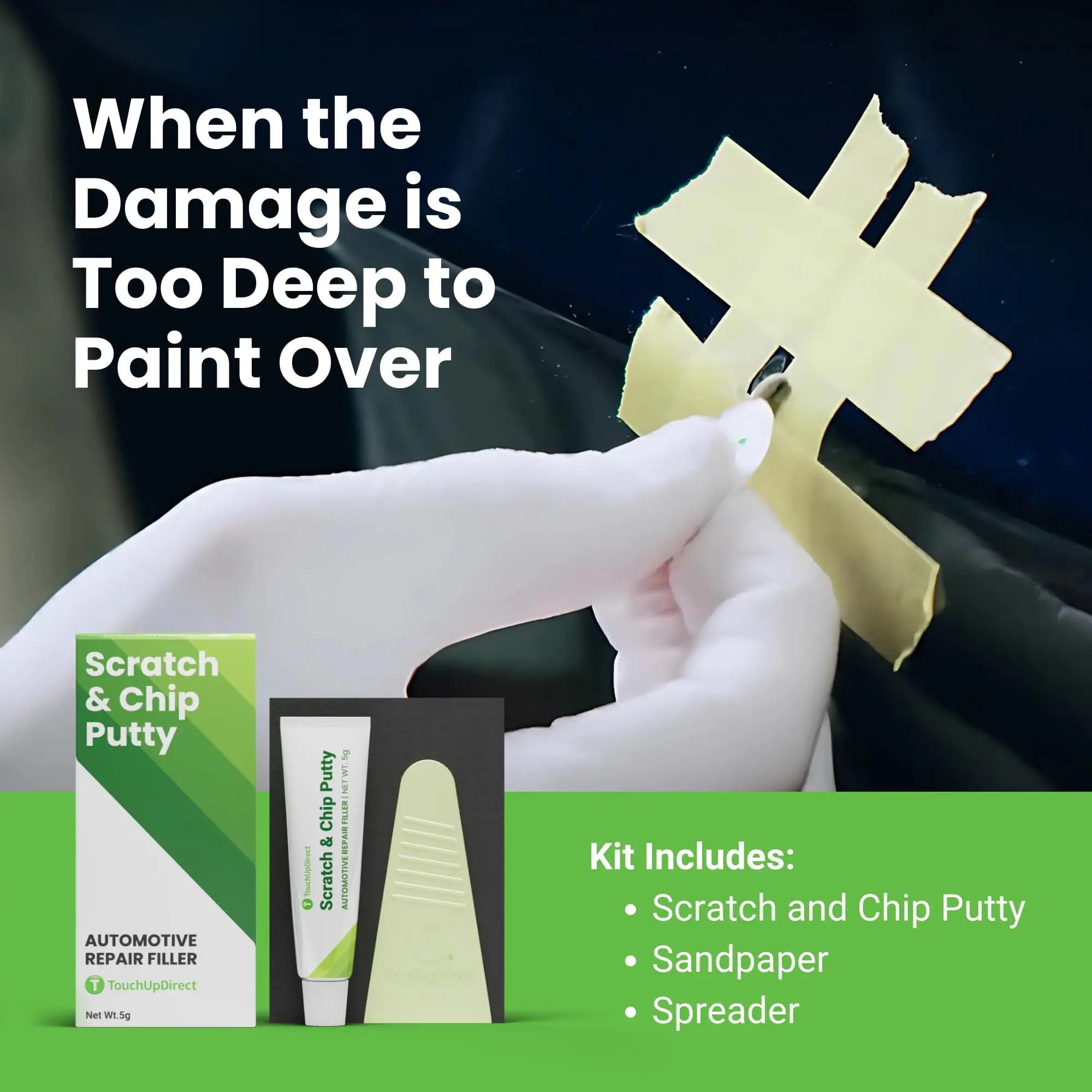 TouchUpDirect Scratch & Chip Putty – Automotive Repair Filler