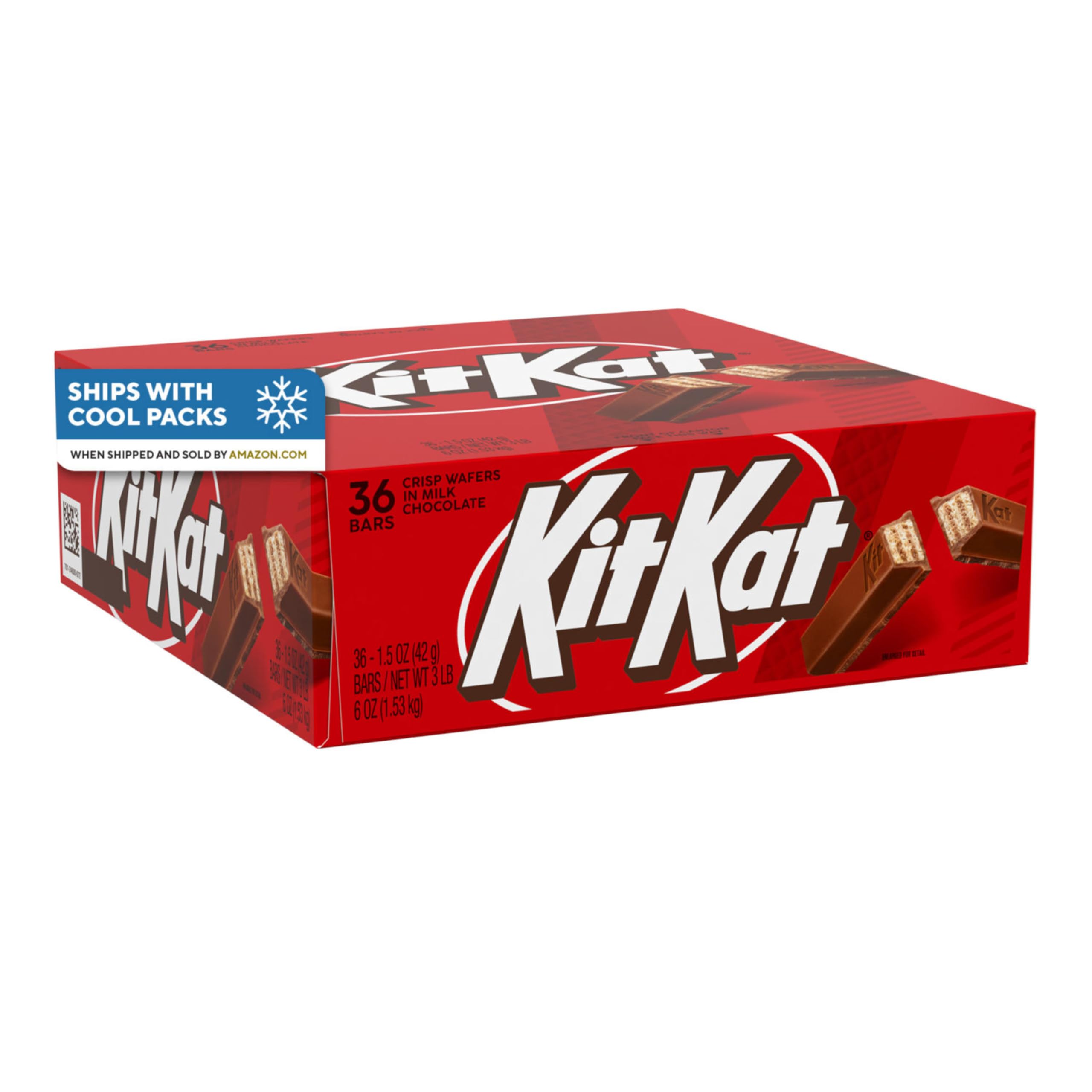 KIT KAT Milchschokoladen-Waffelriegel, Halloween-Süßigkeiten, 42 g (36 Stück)