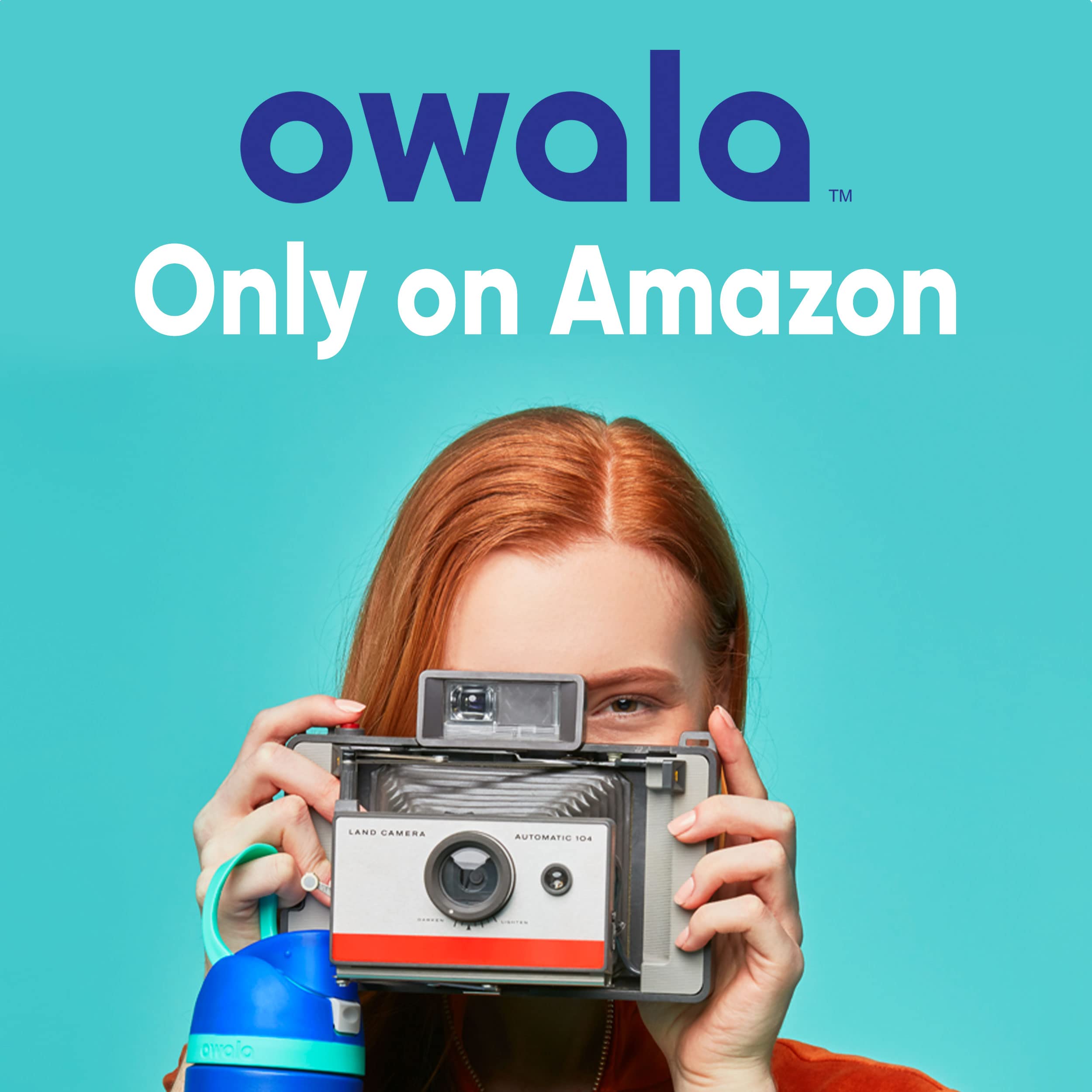 Owala FreeSip Insulated Stainless Steel Water Bottle with Straw, BPA-Free Sports Water Bottle, Great for Travel, 24 Oz, Denim
