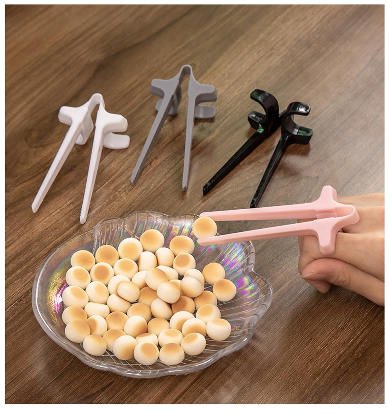 denple 6 PCS & 4 COLORS! Gamer Finger Chopsticks, Gaming Snack Solution
