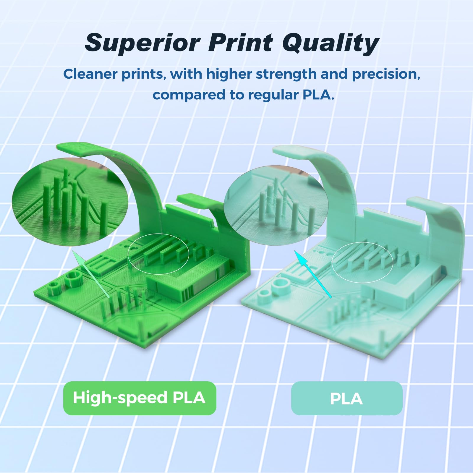FLASHFORGE Rapid PLA Filament 1.75mm Ruby Red, 500mm/s High Speed Printing, 3D Printer Filament 1kg Spool, Dimensional Accuracy +/- 0.02mm, Enjoy Exceptional Print Quality