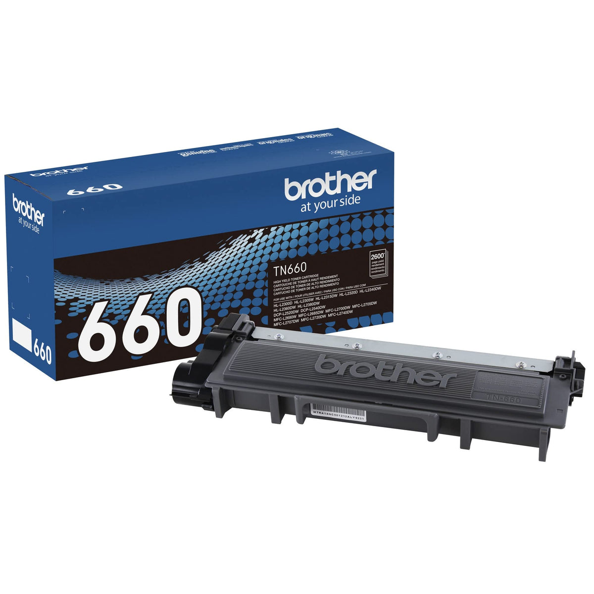 Brother Original Hochleistungs-Tonerkartusche, TN660, Ersatz-Schwarzer Toner, Seitenleistung bis zu 2.600 Seiten, Amazon Dash Replenishment Kartusche, Schwarz, 1er Pack