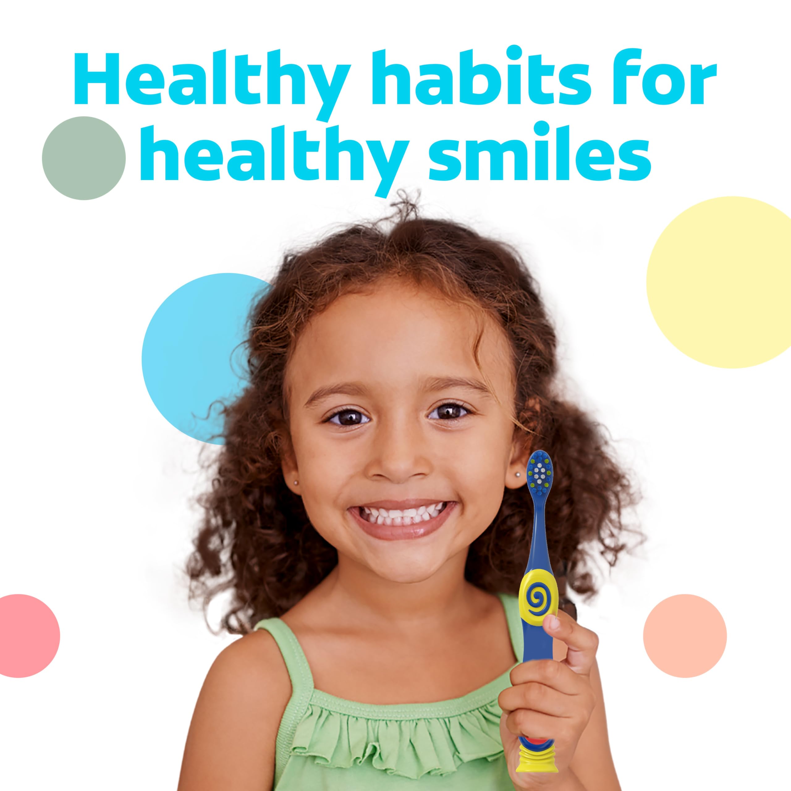 Colgate Extra Soft Toothbrush for Kids, Kids Toothbrush Pack with Built in Suction Cup Toothbrush Holder, Designed for Children Ages 2 and Up, Extra Soft Bristles, Bluey, 2 Pack