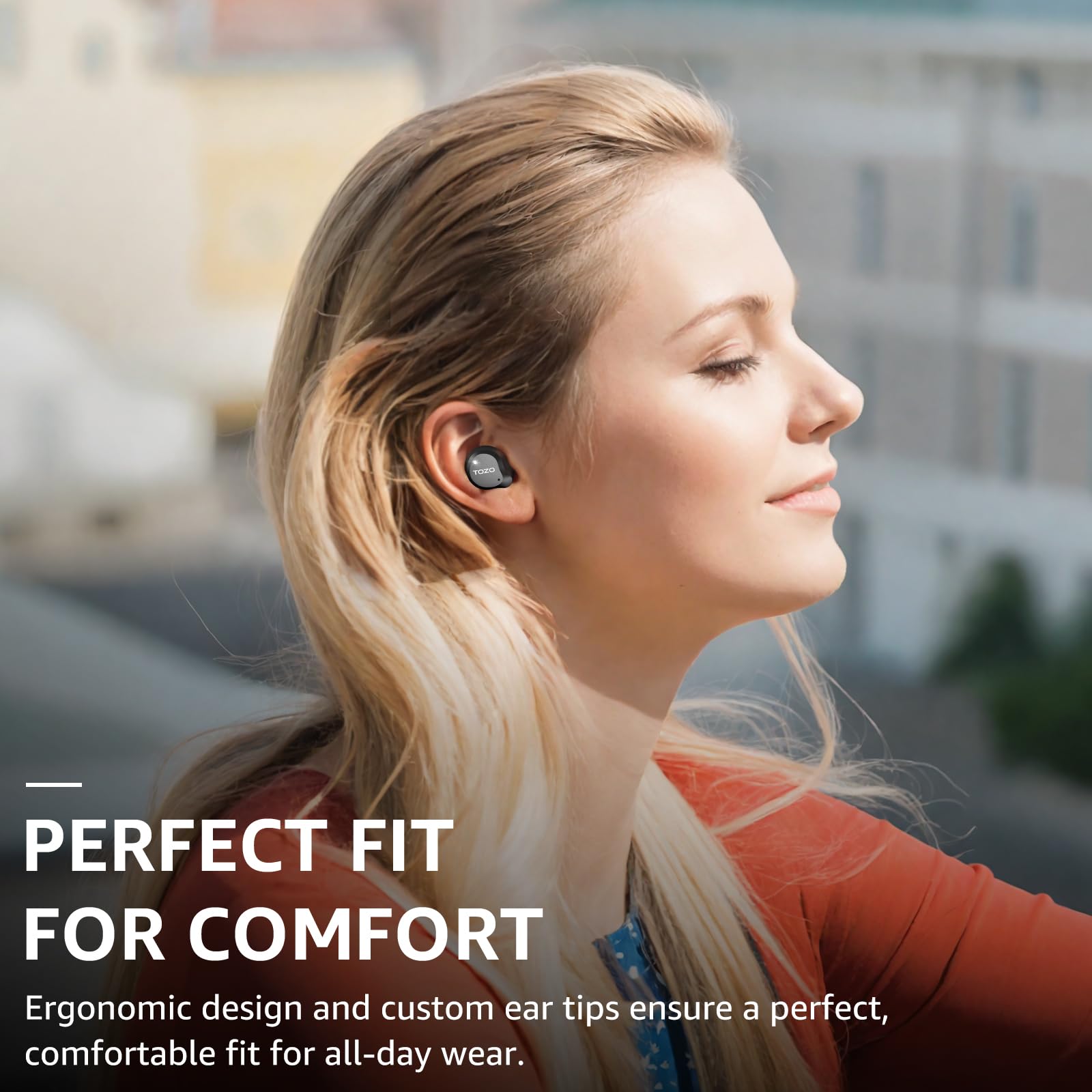 TOZO NC9 Hybrid Active Noise Cancelling Wireless Earbuds, 6 Mics ENC Clear Call, IPX8 Waterproof, in Ear Bluetooth 5.3 Headphones Stereo Bass Ear Buds 59H Playtime with LED Display 32 EQs via APP