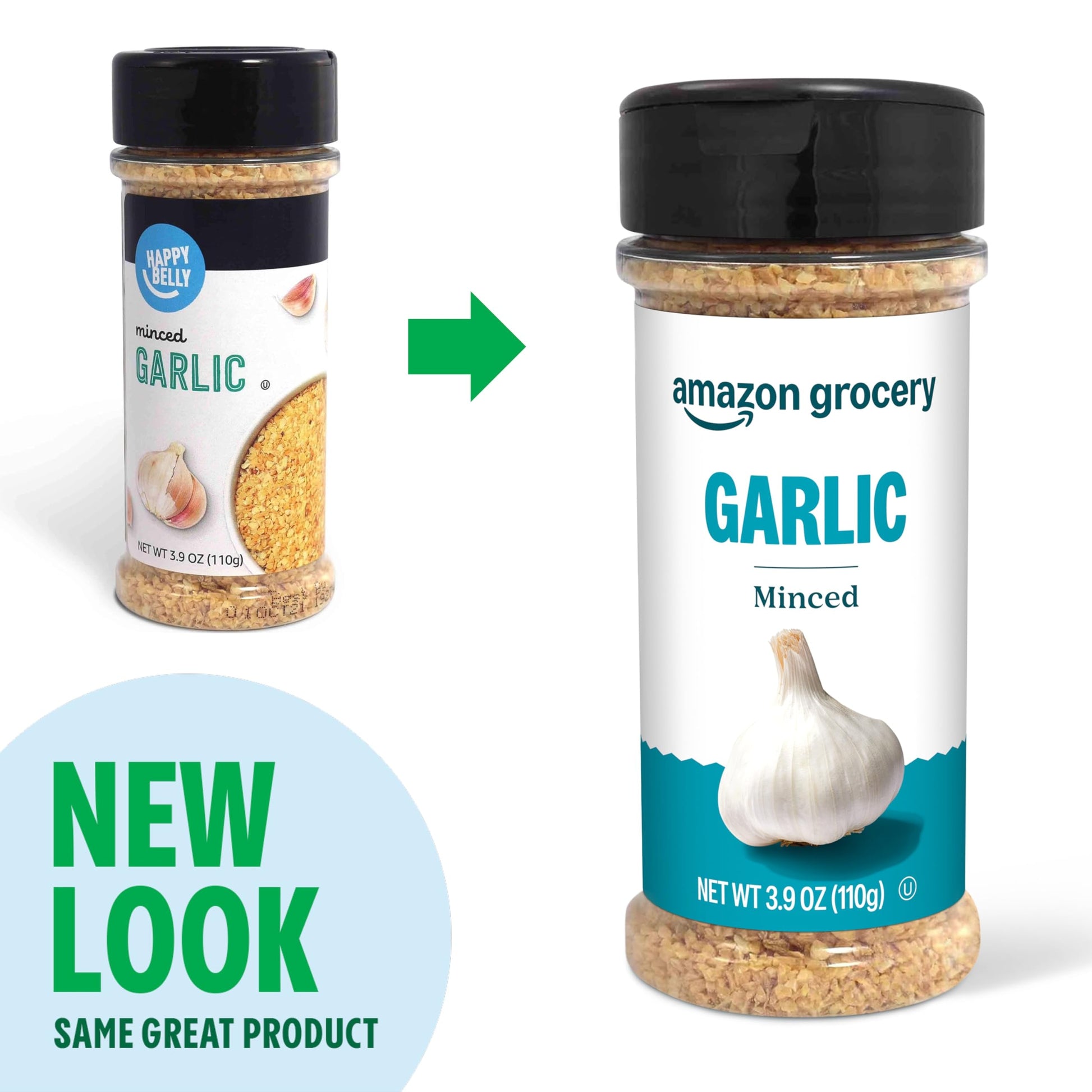Amazon Grocery, Minced Garlic, 3.9 Oz (Previously Happy Belly, Packaging May Vary)