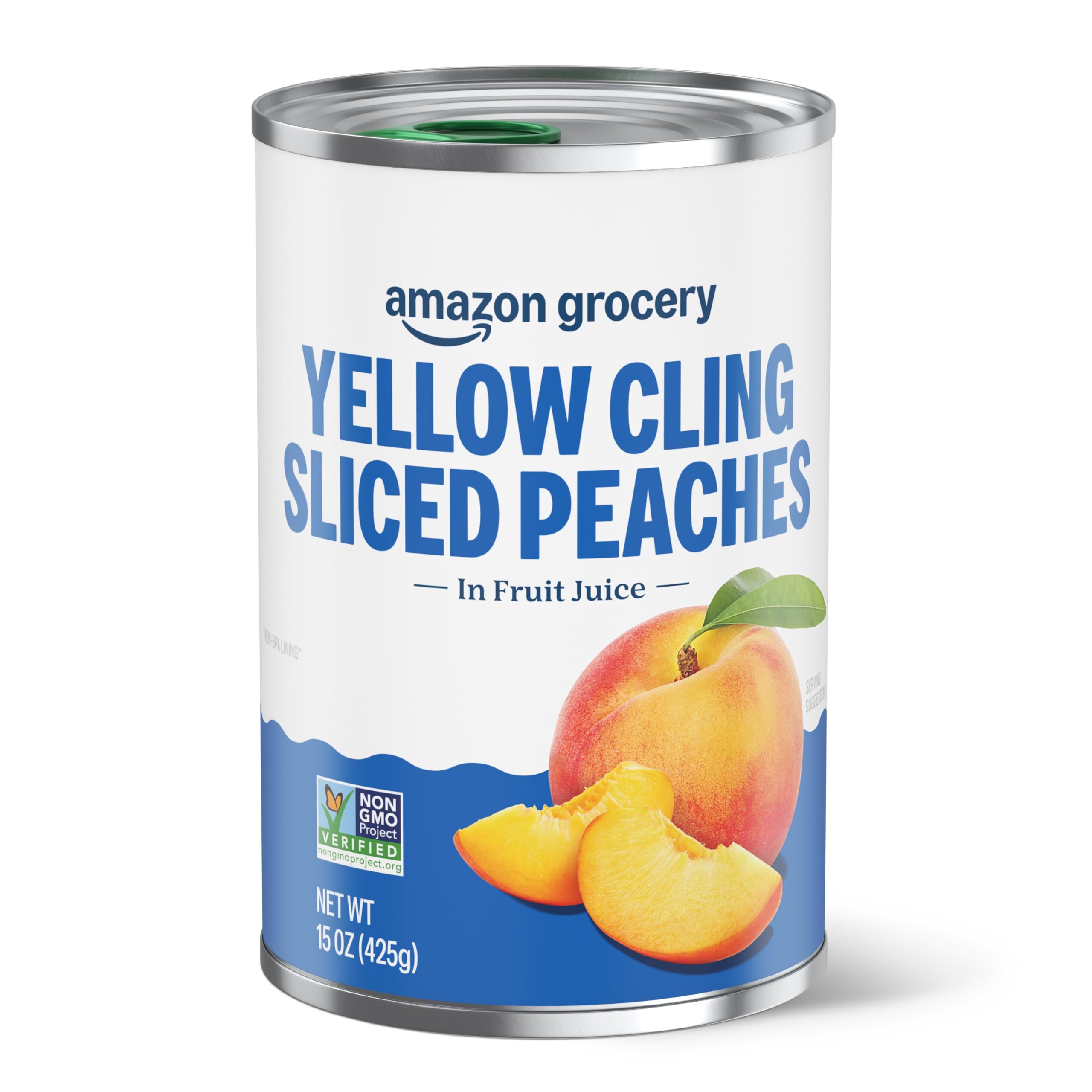 Grocery, Yellow Cling Sliced Peaches, 15 Oz (Previously Fresh, Packaging May Vary)