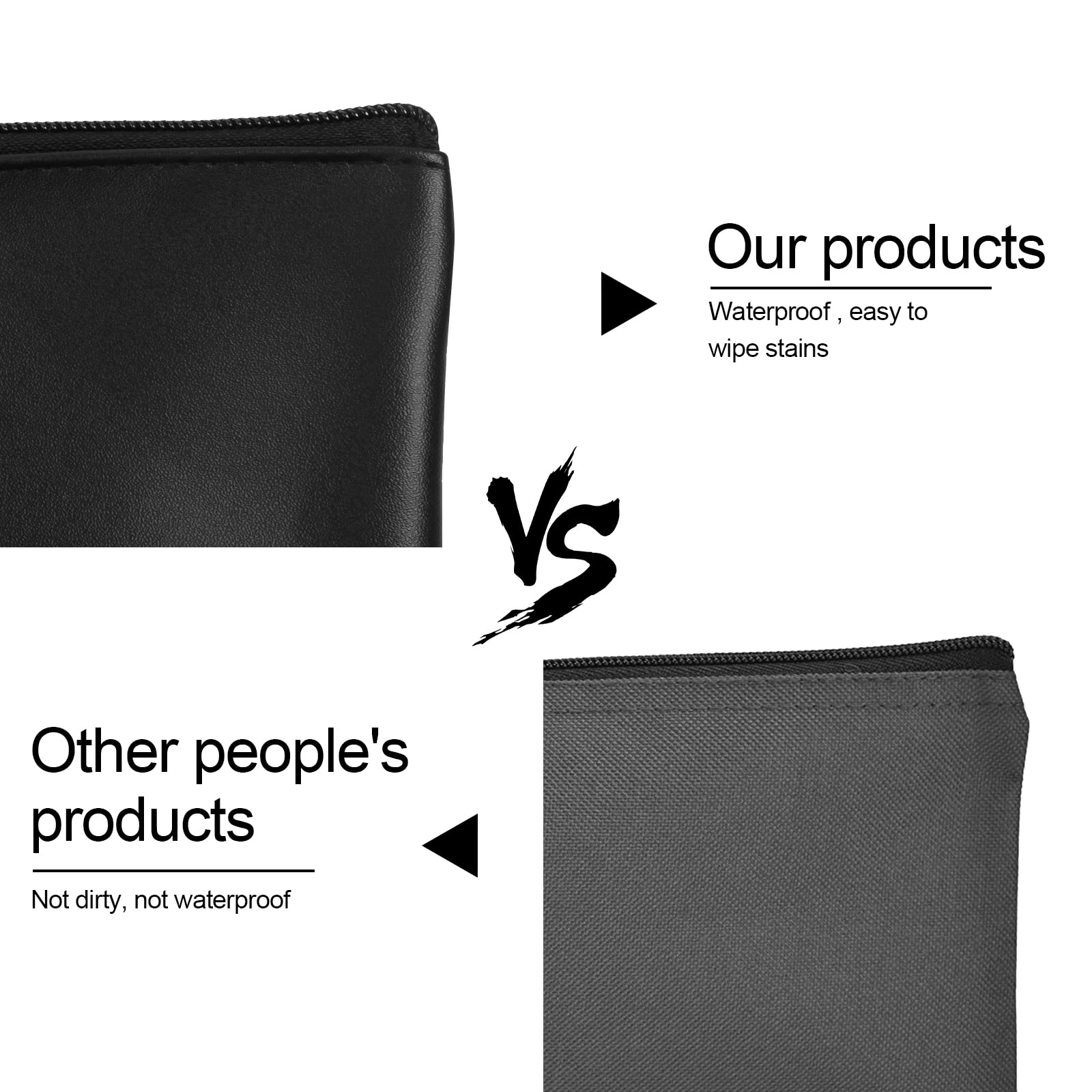 2 Pieces Money Bags with Zipper, 11x6.1 inch Money Pouch, Bank Bag, Cash Bag, Check Wallet, Cosmetics