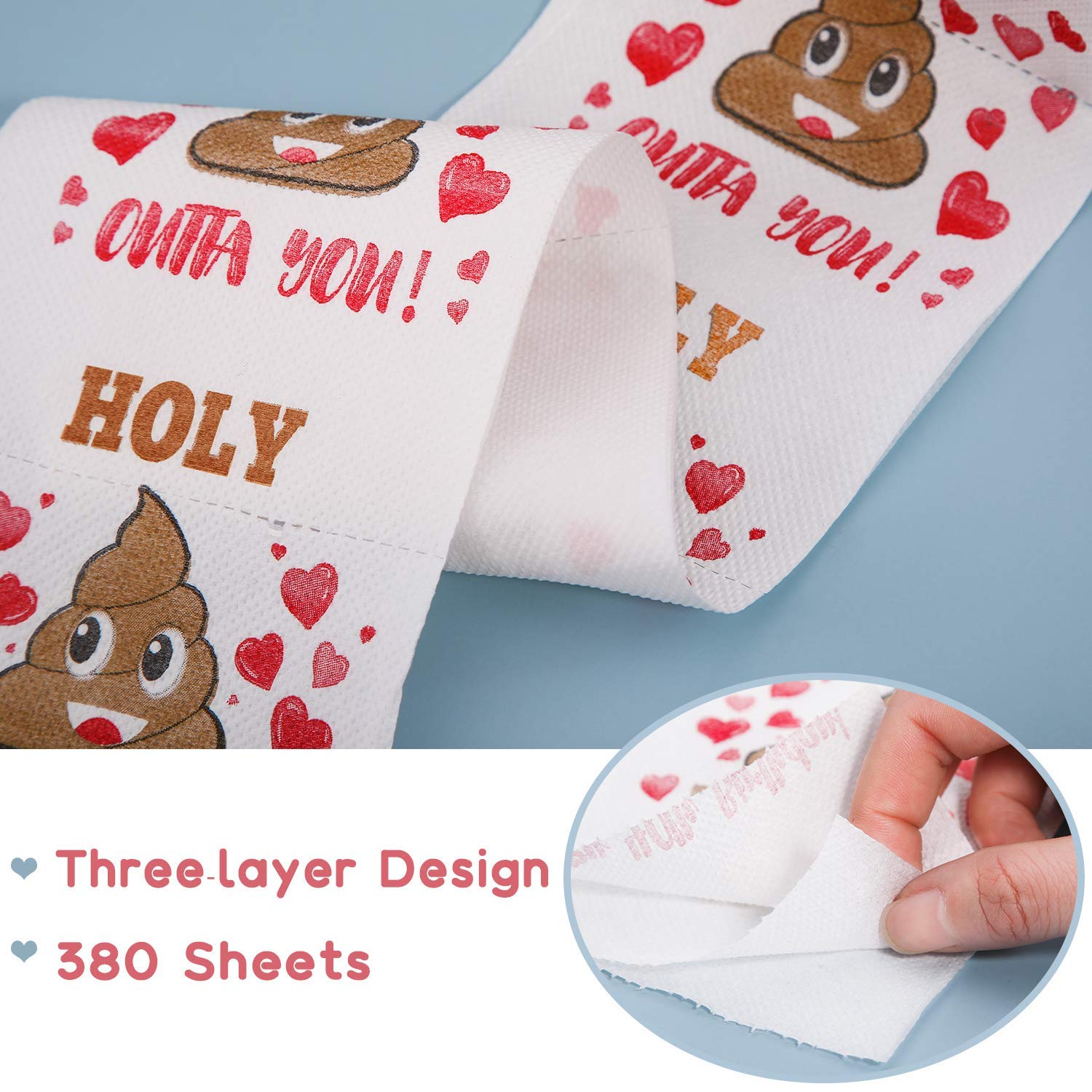 40th Birthday Gifts for Women, Men, Her, Him - Happy Prank Toilet Paper - 40th Birthday Decorations, Party Supplies Favors - 40 Years Old Funny Gag Gift Ideas, Novelty Bday Present for Friends, Family