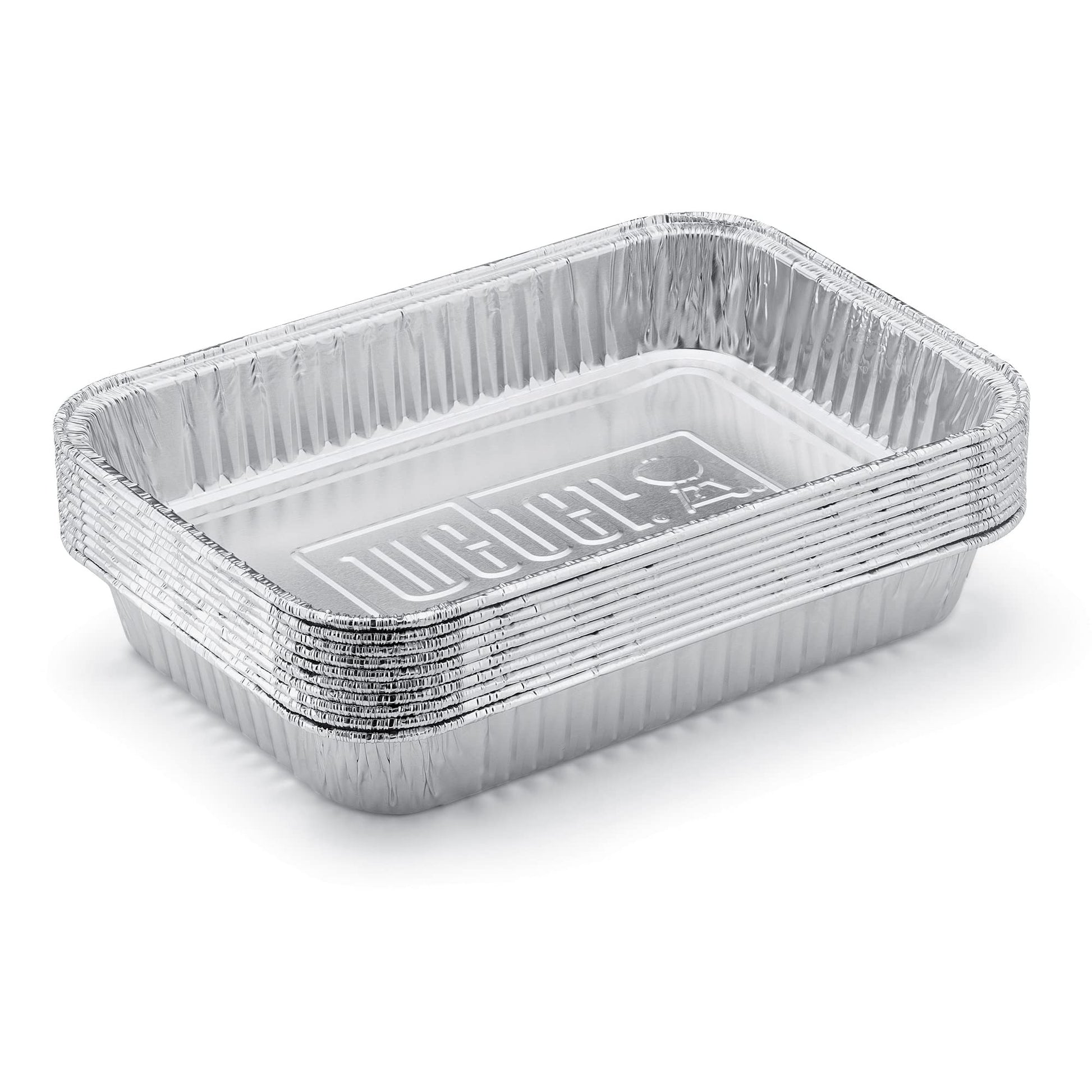 Weber Aluminum Drip Pans, 7.5 x 5 Inch, Set of 10