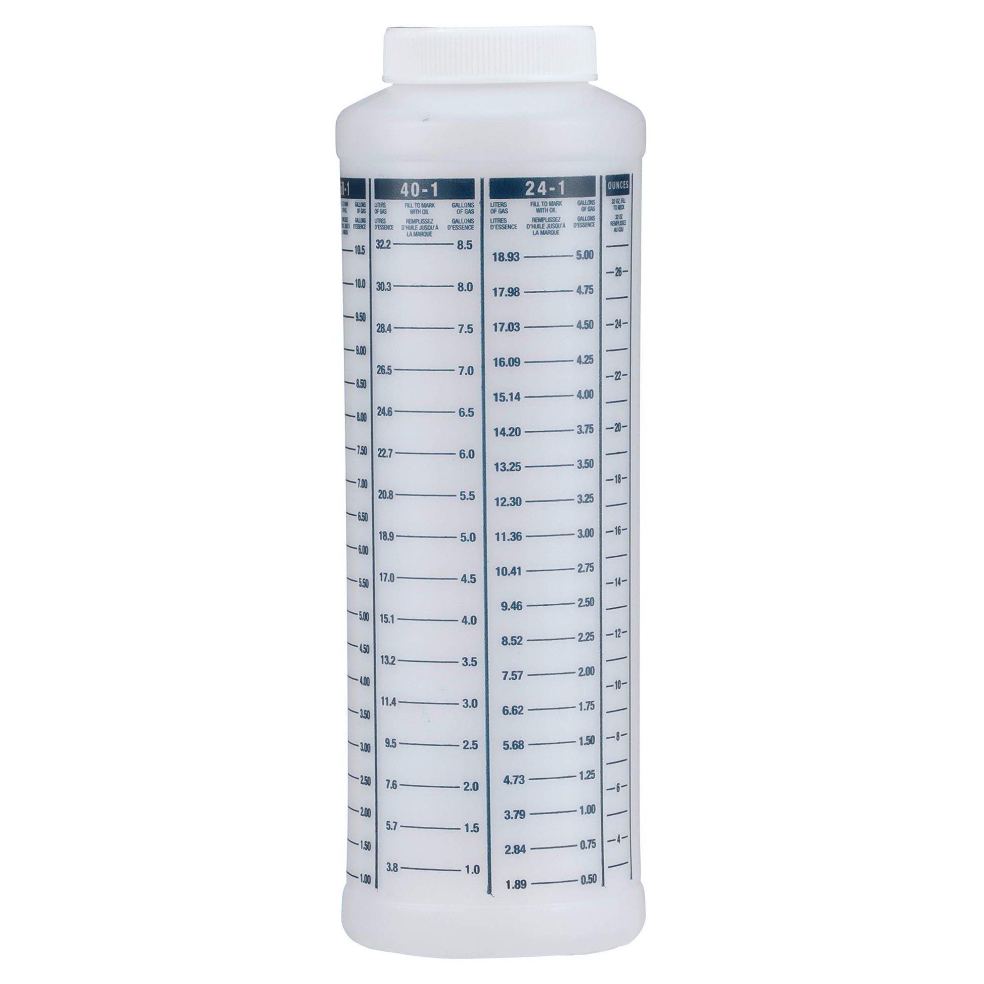 attwood 11873-1 Wide-Mouth Marine Fuel/Oil Mixing Bottle 1-Quart, One Size
