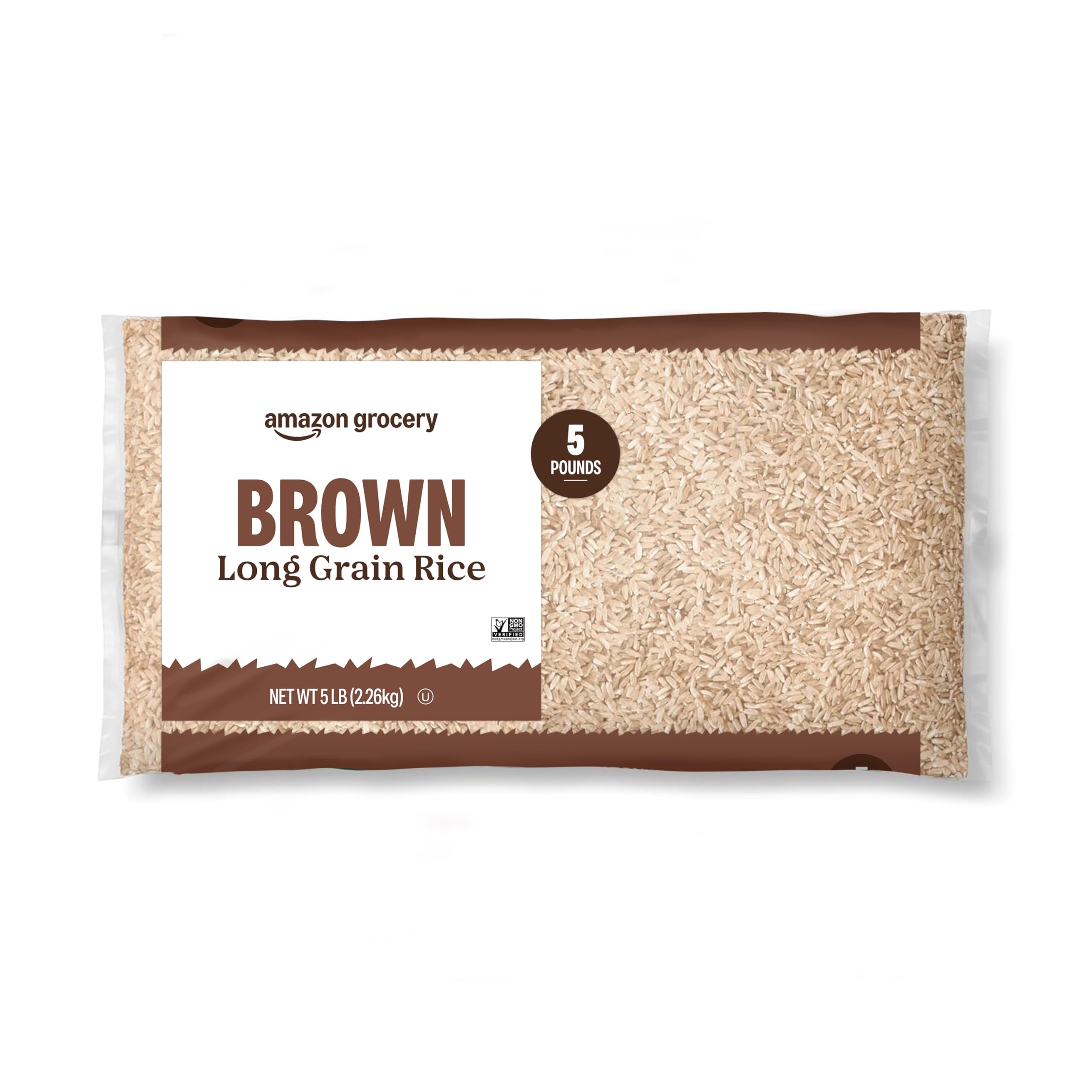 Grocery, Brown Long Grain Rice, 5 Lb (Previously Fresh, Packaging May Vary)