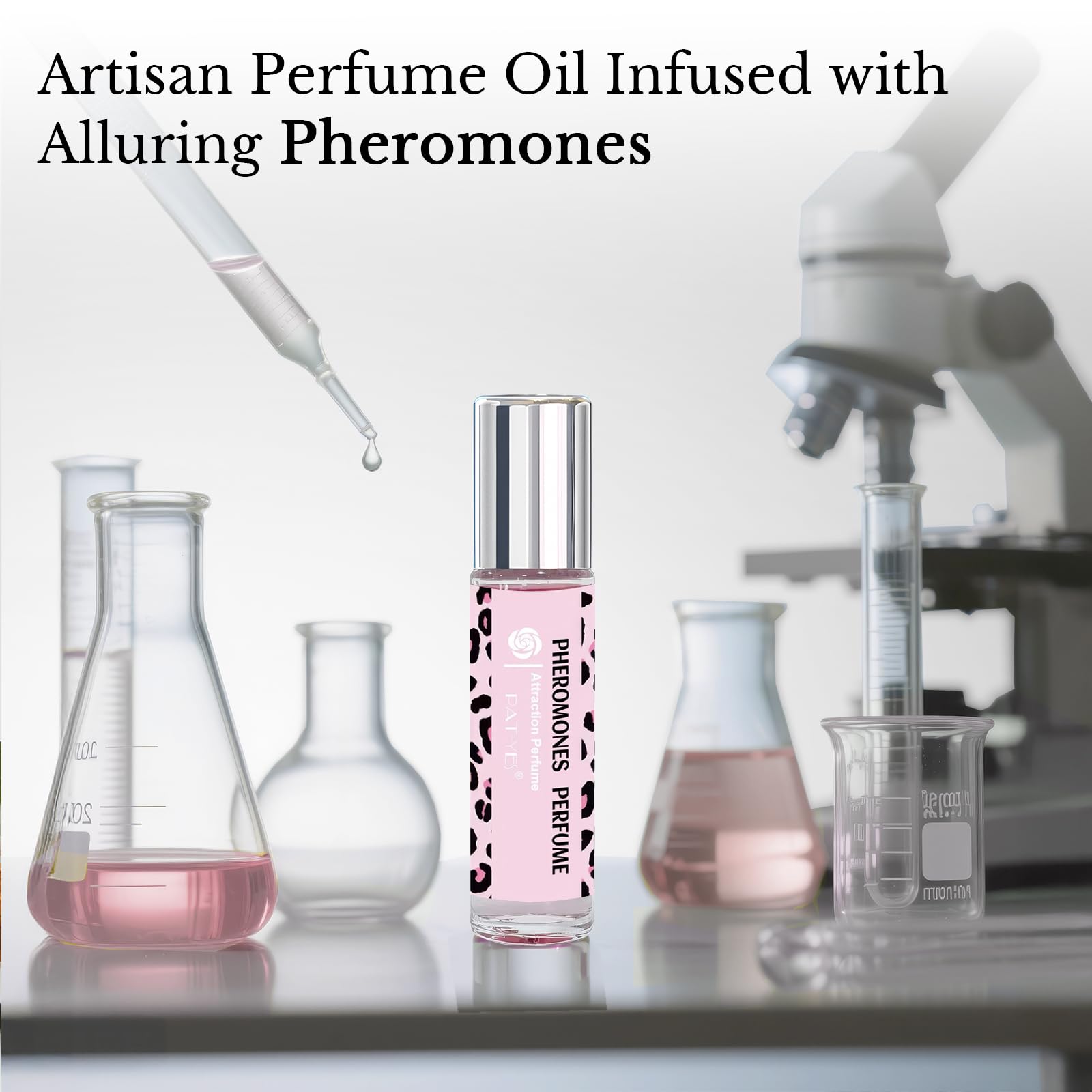 PAT-YES Pheromones Perfumes for Women,Enhanced Scents Pheromone Perfume,Long Lasting Roll on Oil 0.34 fl.oz (10ml)