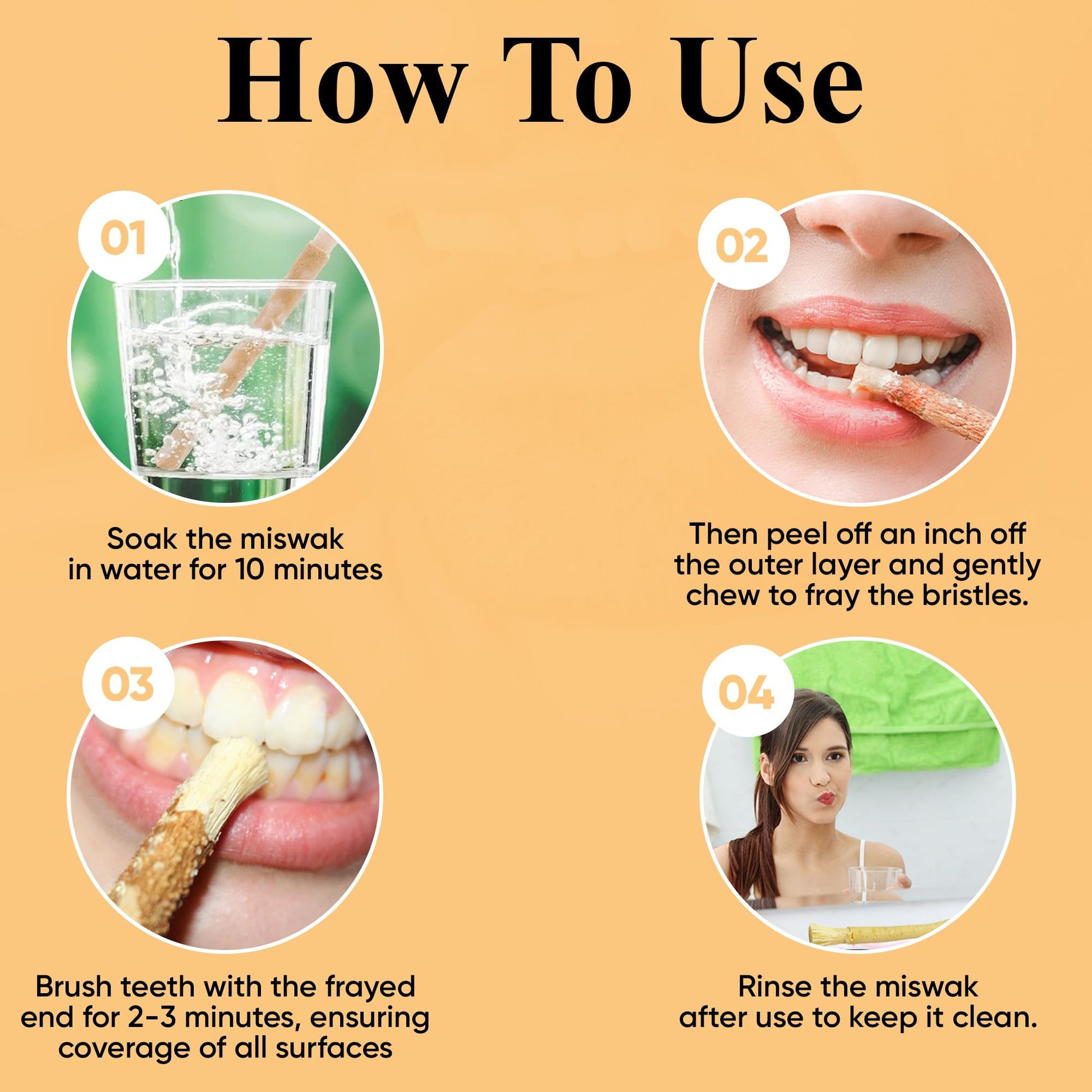 Sewak Al-Falah: Miswak (Traditional Natural Toothbrush) (10 Pack) by Sewak Al-Falah