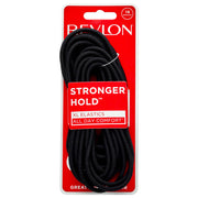 Revlon extralange schwarze Haargummis, 16 Stück
