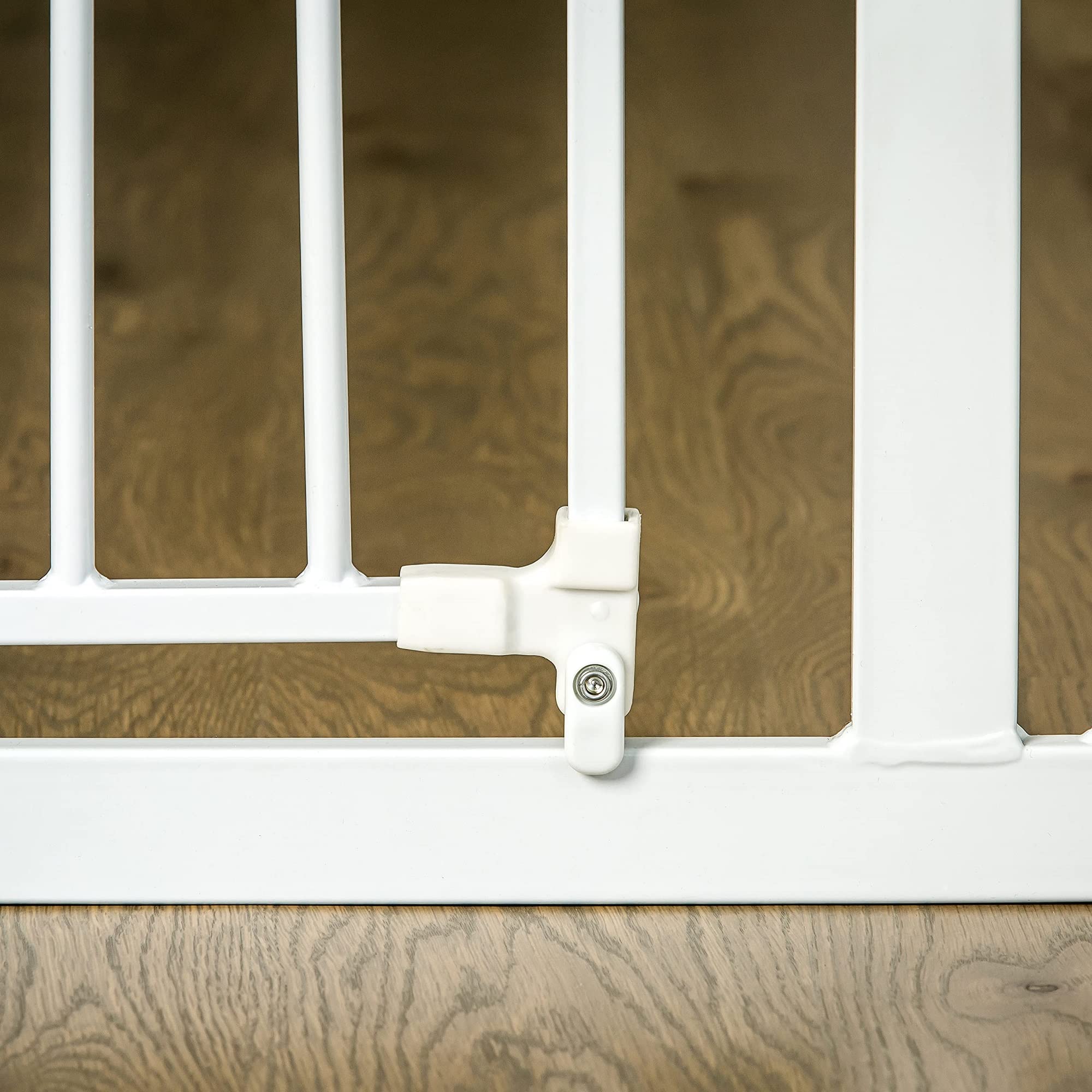 Regalo 38.5-Inch Extra Wide Baby Gate – Pressure Mount Baby and Pet Safety Gate for Bottom of Stairs & Doorways – Tested and Trusted, American Designed, American Owned