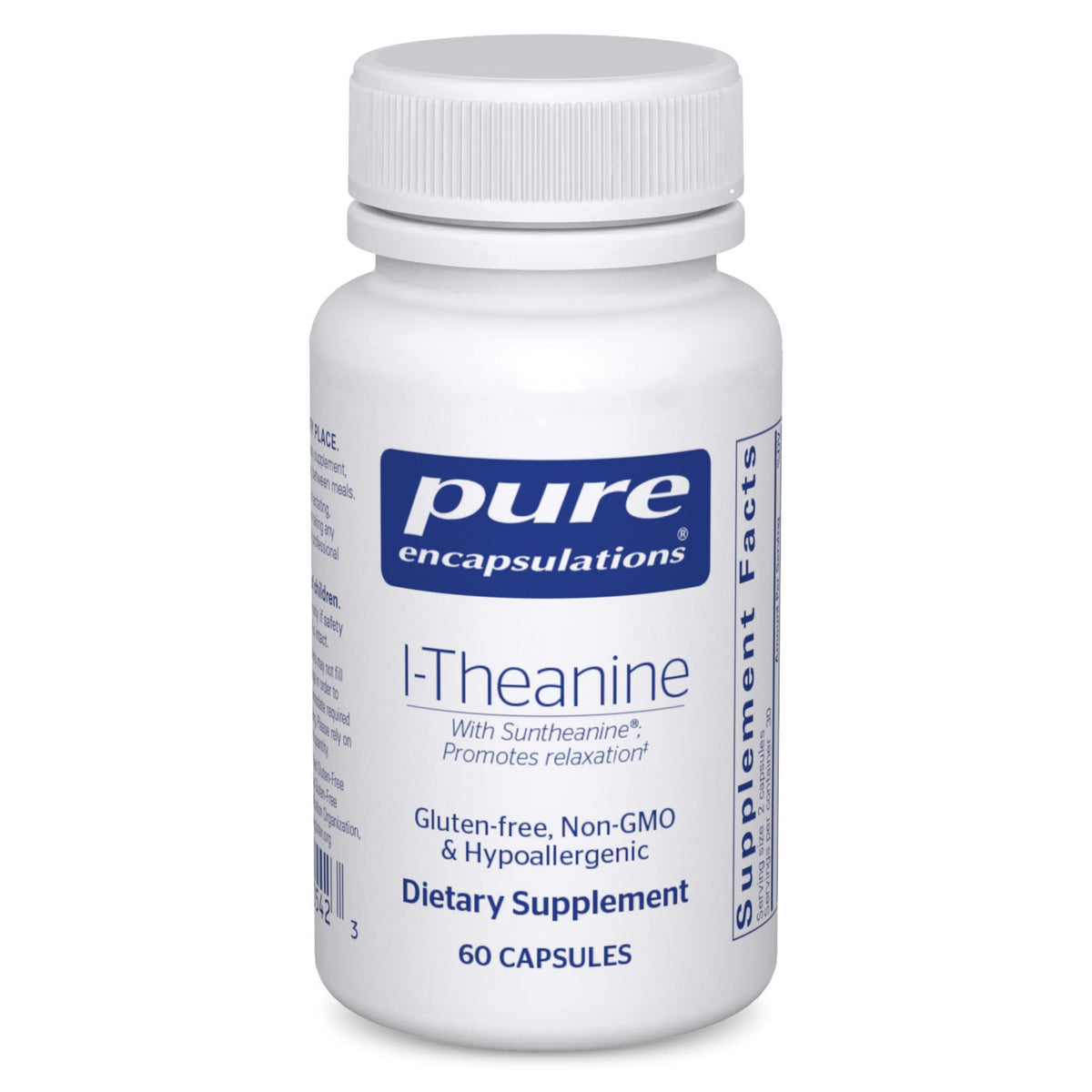 Pure Encapsulations L-Theanin – Aminosäure-Ergänzung zur Unterstützung von Entspannung, Stress und Nervensystem – 60 Kapseln