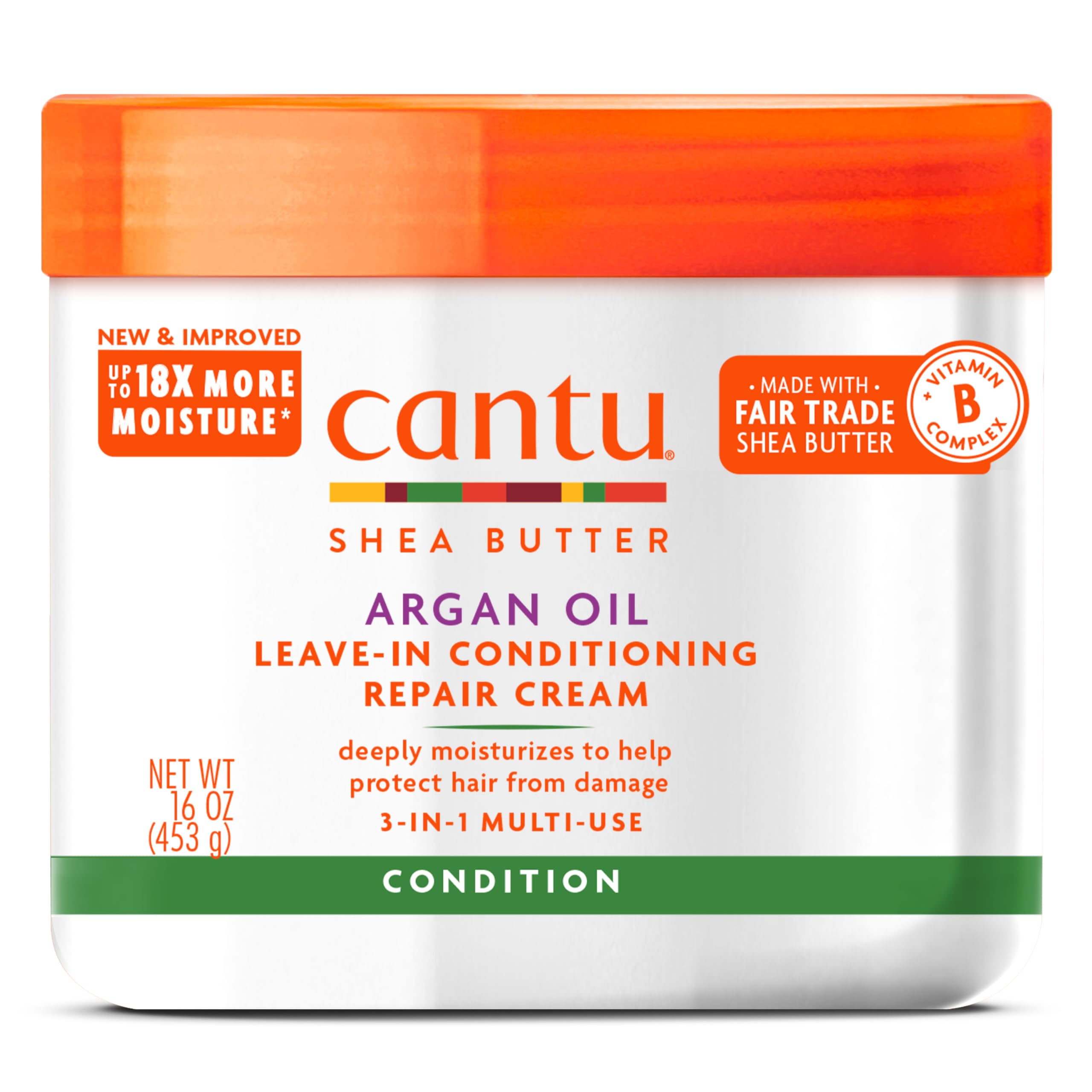 Cantu Leave-In Conditioning Repair Cream mit Arganöl, 16 oz