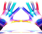 GLEDLOVES LED Gloves for Kids, Teens & Adults - Finger Light Gloves with 5 Colors/6 Modes - Perfect for 9-12 Year Old Boys & Girls - Ideal for Halloween & Christmas Parties