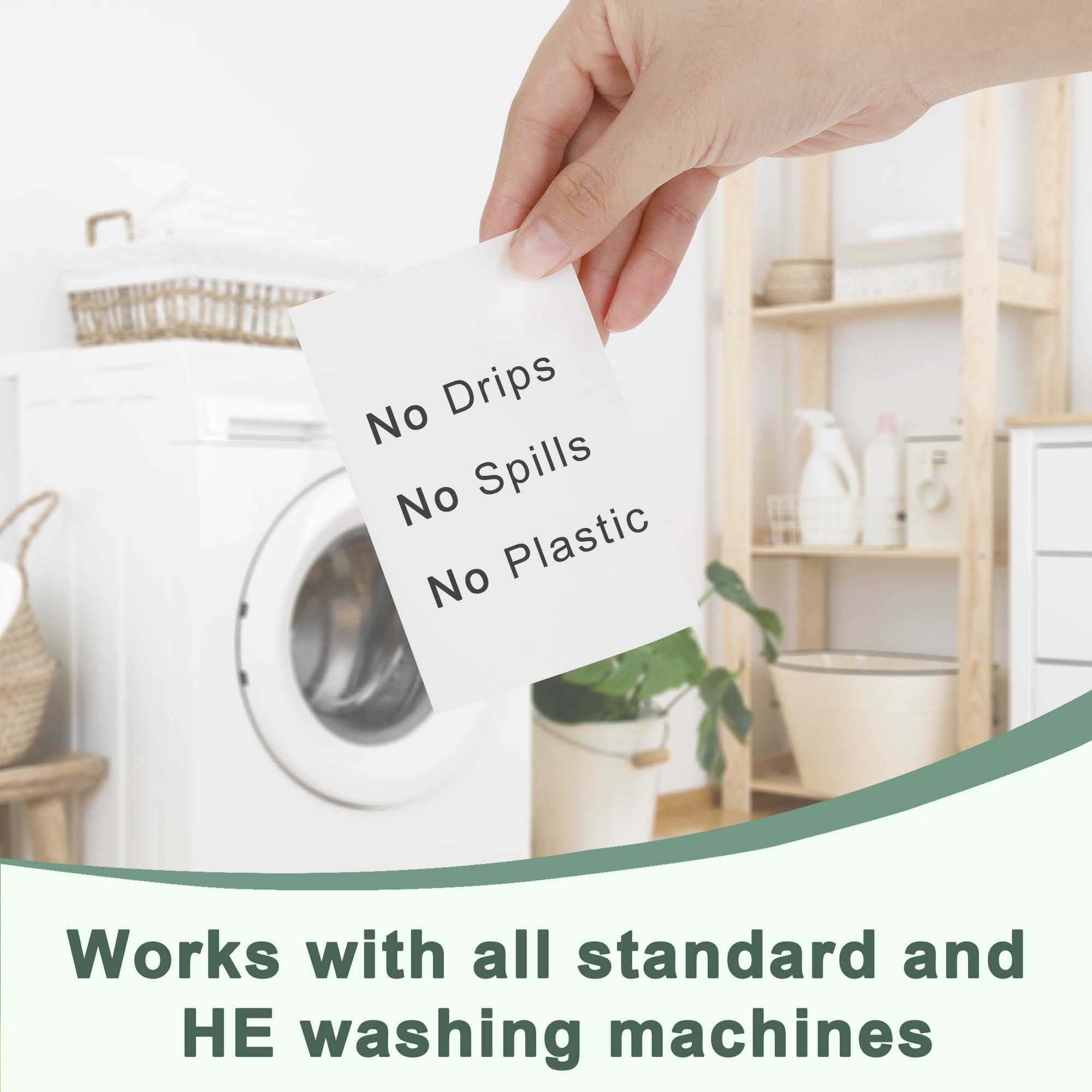 Laundry Detergent Sheets 260 Loads, Fresh Scent, Eco-Friendly Liquidless Soap Strips, Plant-Based, Hypoallergenic Washing Supplies
