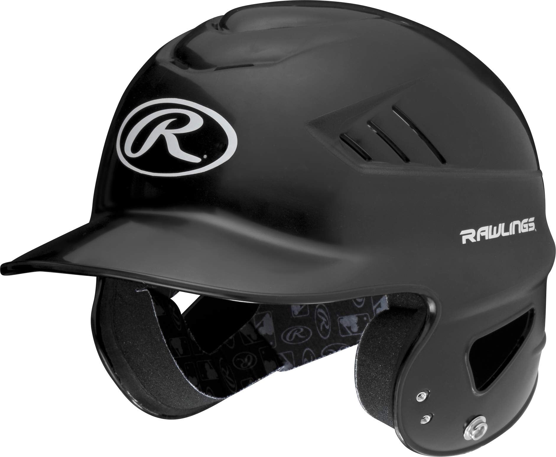 Rawlings | COOLFLO Baseballhelm | 6 1/2" - 7 1/2" Einheitsgröße | Schwarz