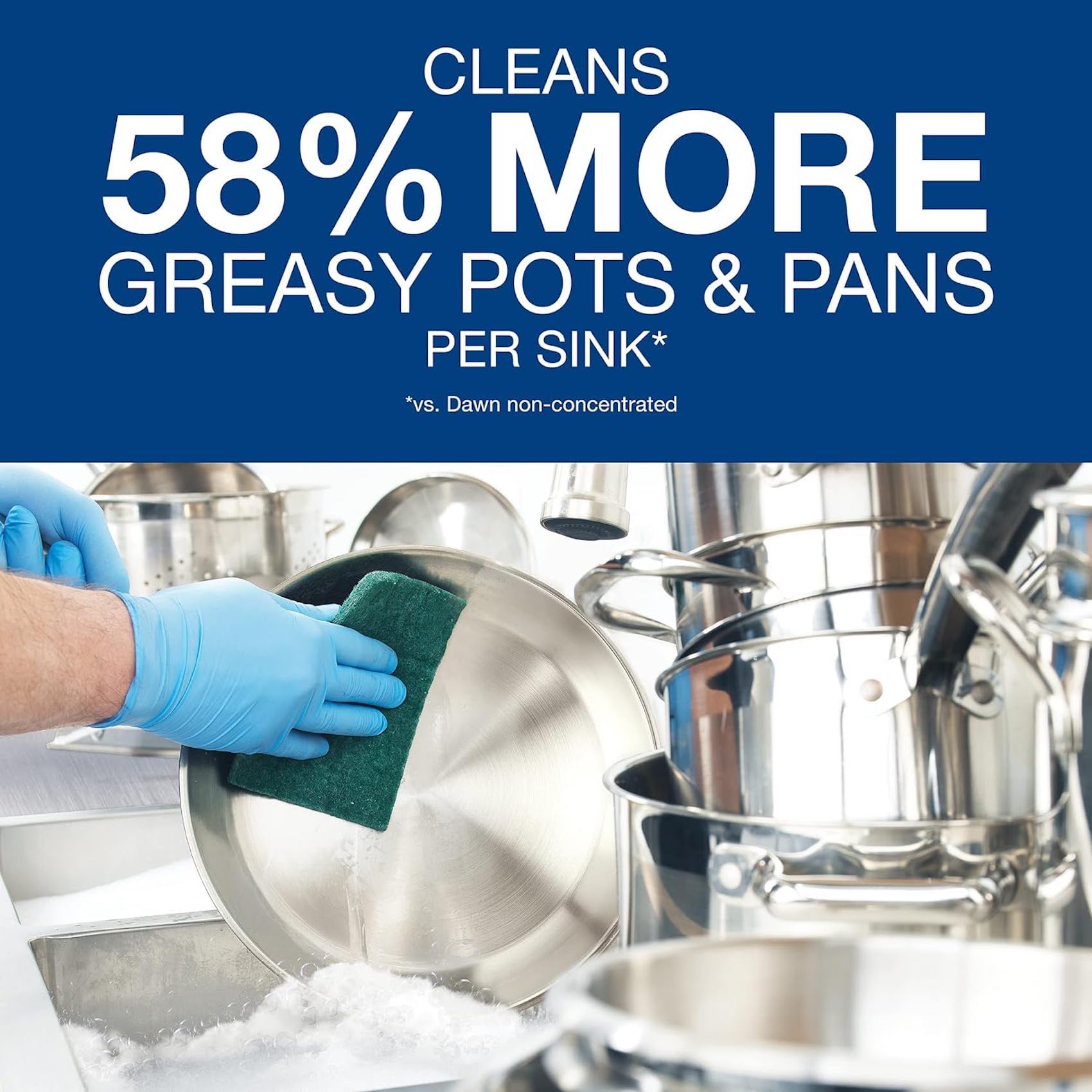 Dishwashing Liquid Soap Detergent by Dawn Professional, Bulk Degreaser Removes Greasy Foods from Pots, Pans and Dishes in Commercial Restaurant Kitchens,Regular Scent, 5 gal.