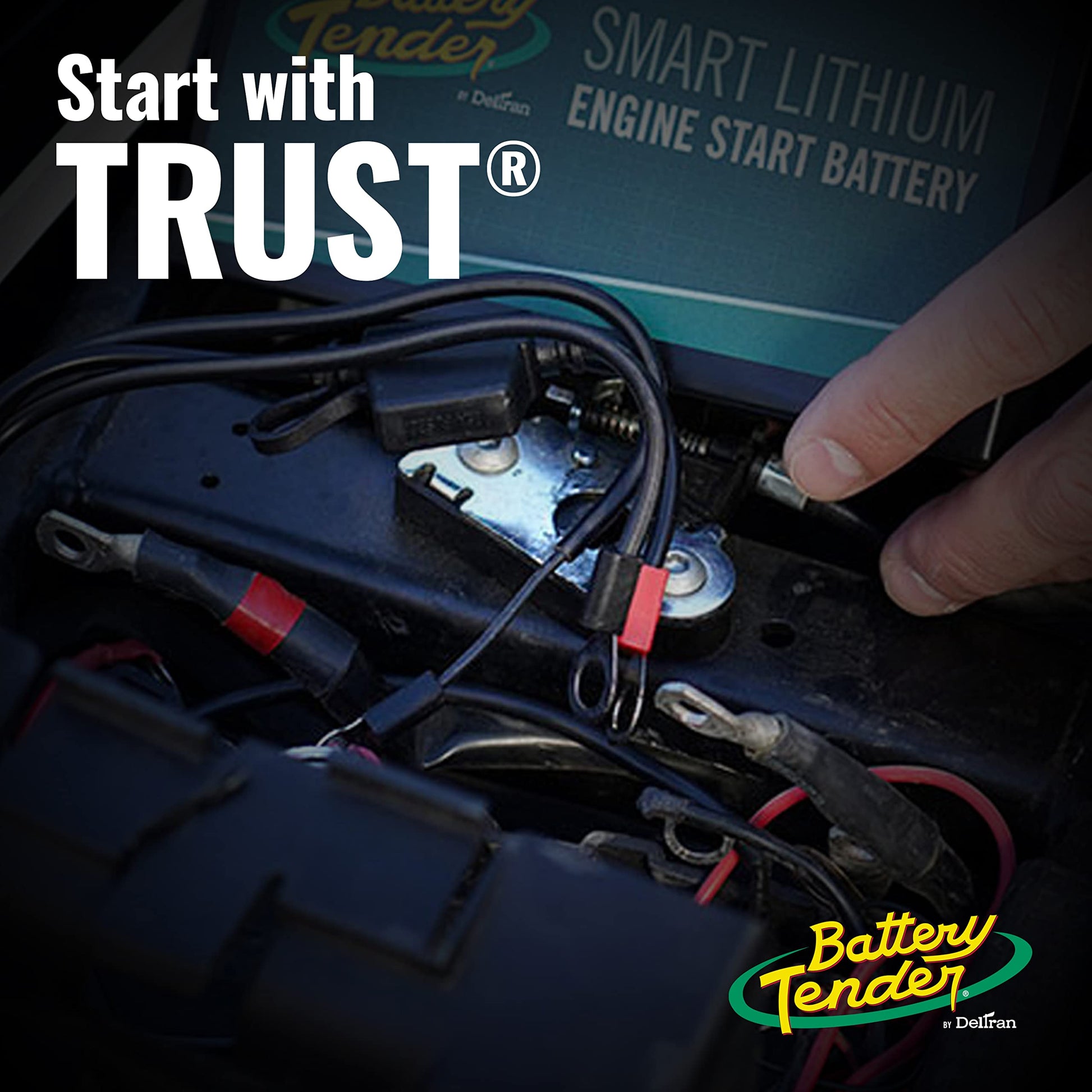 Battery Tender Ring Terminal Harness Accessory Cable - 18 inch Cord Adapter with SAE Quick Disconnect - Easy Quick Convenient for Motorcycles, Cars, ATVs and More - 081-0069-6