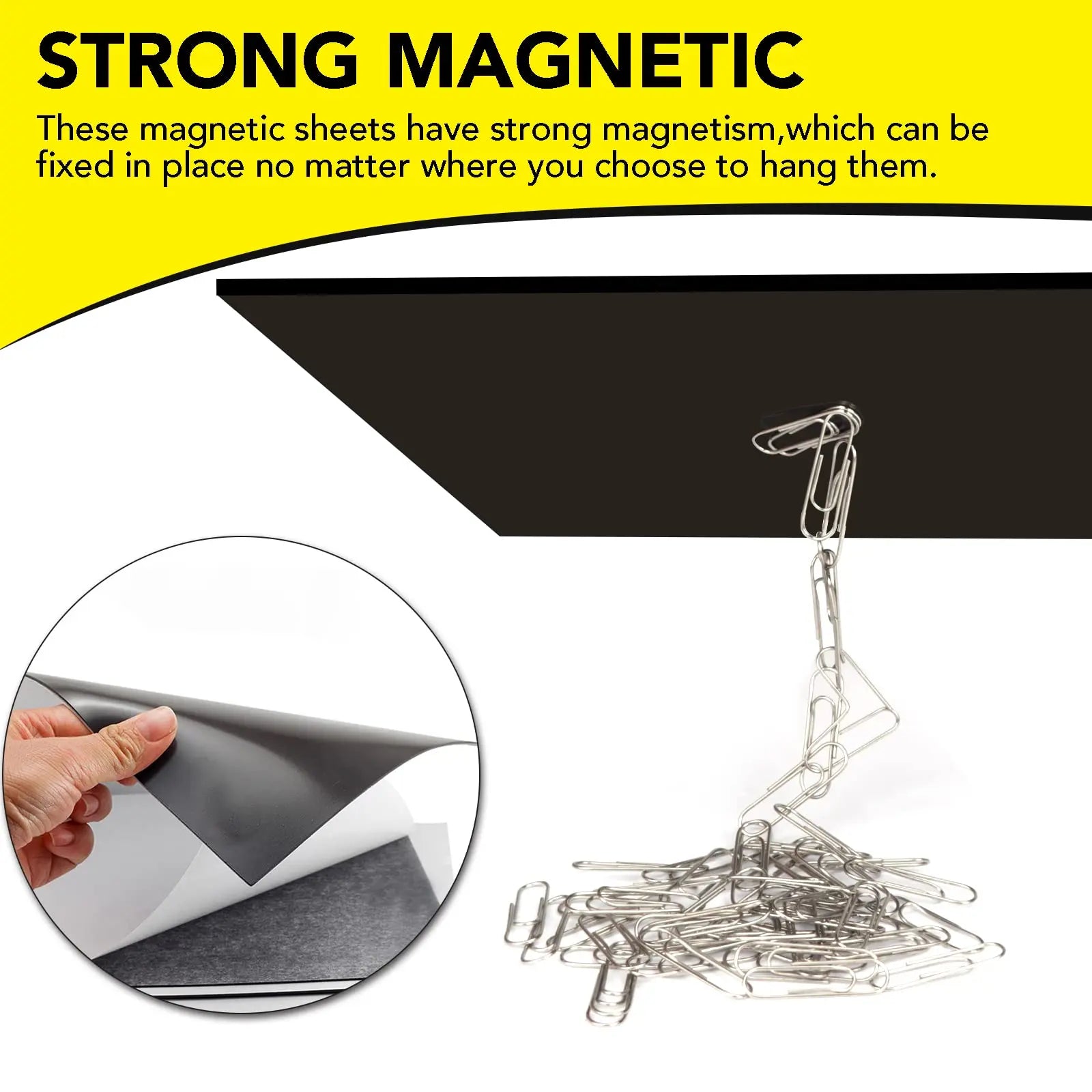 DIYMAG Magnetic Adhesive Sheets, 4" x 6" 10 Pack Cuttable Magnets Flexible Magnet Sheets with Adhesive for Crafts Photos Classroom Decorations Easy Peel and Stickers for Planning and Organization