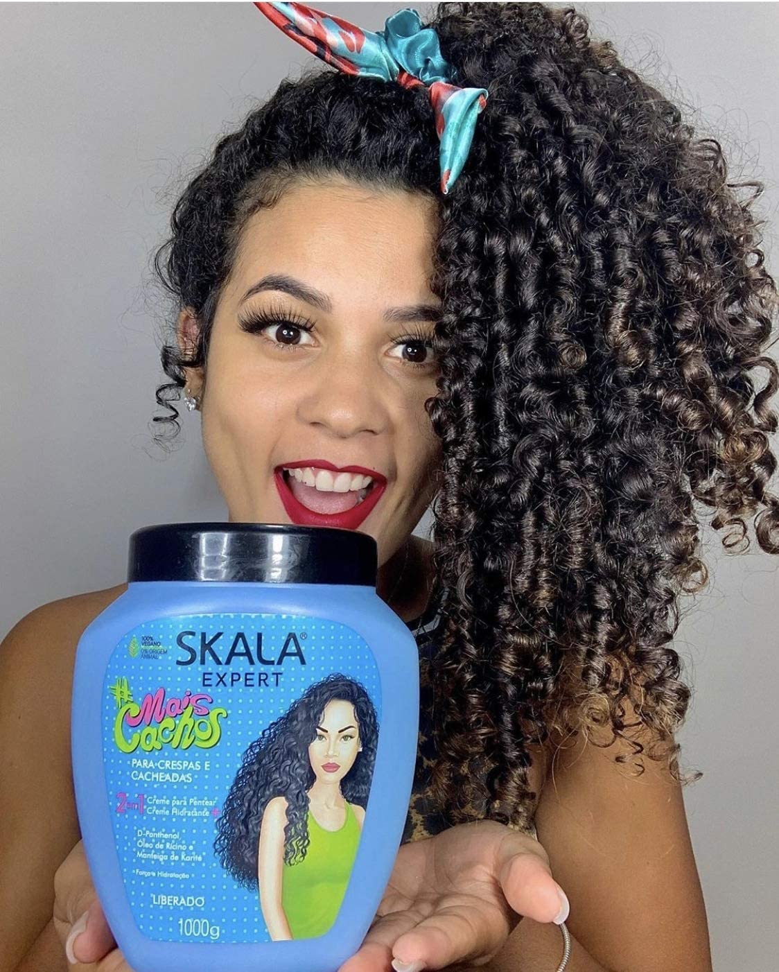 SKALA Hair Type 3ABC - Mais Cachos & Passion Fruit Combo - Hydrate Curls, Eliminate Frizz, For Curly Hair - 2-IN-1 Conditioning Treatment & Cream to Comb