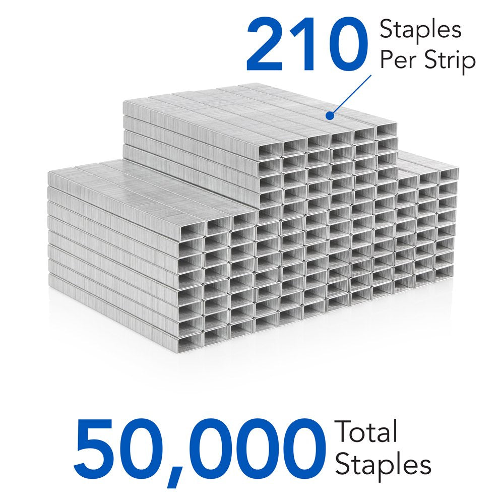 Swingline Staples, 10 Pack, Standard Staples for Desktop Staplers, 1/4" Length, 210/Strip, 5000/Box (35111)