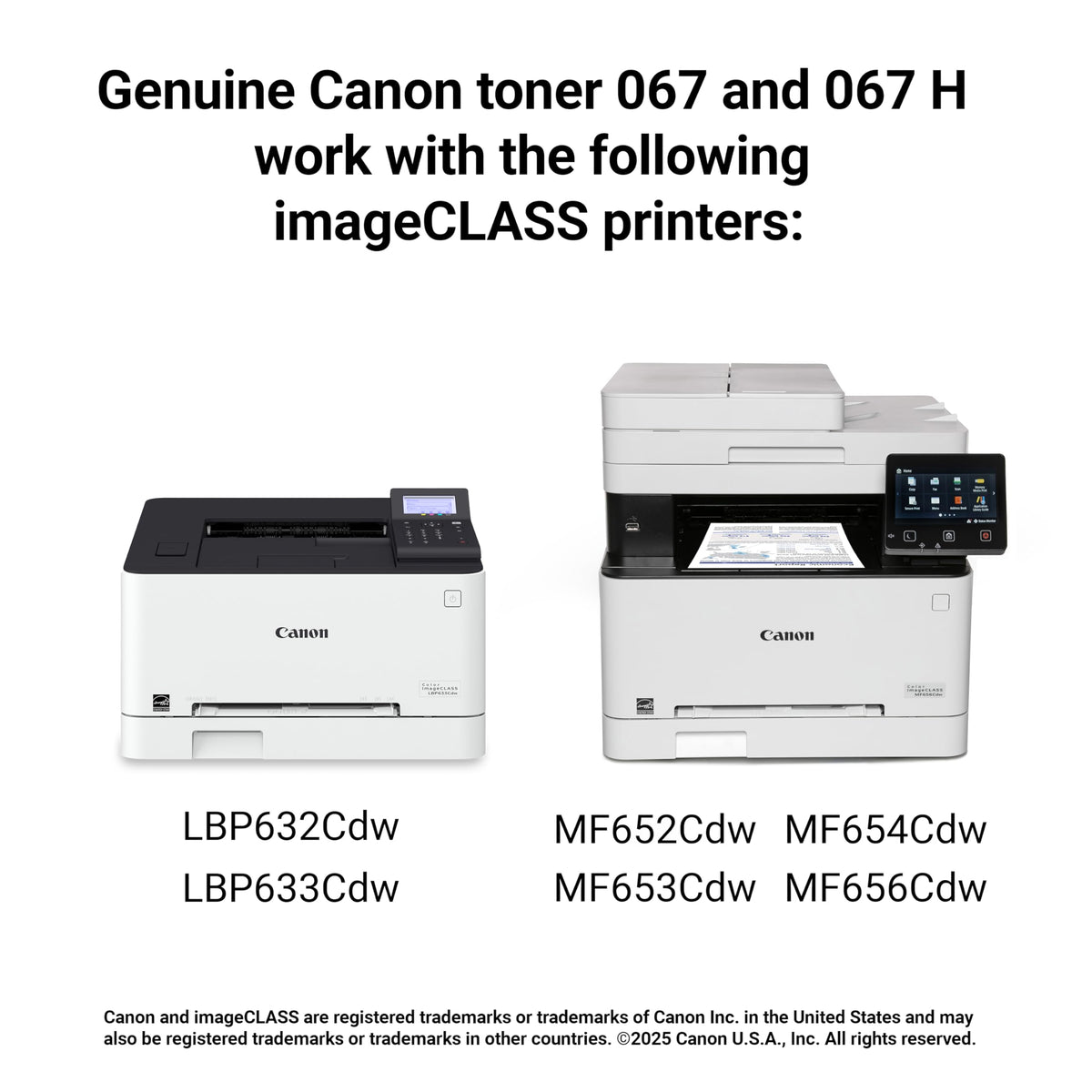 Canon Original 067 Schwarze Tonerpatrone Hohe Kapazität Kompatibel mit LBP633Cdw, LBP632Cdw, MF652Cdw, MF653Cdw, MF654Cdw, MF656Cdw