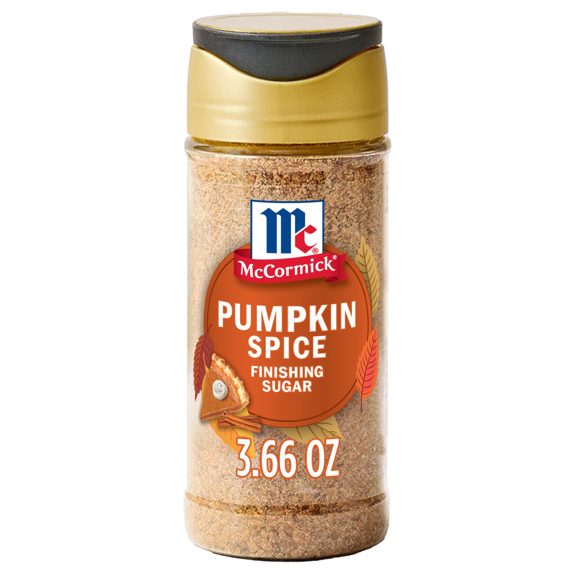McCormick Finishing Sugar, Pumpkin Spice, Limited Edition, Süße Mischung aus warmen Kürbisgewürzen, Der perfekte Abschluss für Kekse, Muffins, Pfannkuchen, Brot und mehr, 103 g