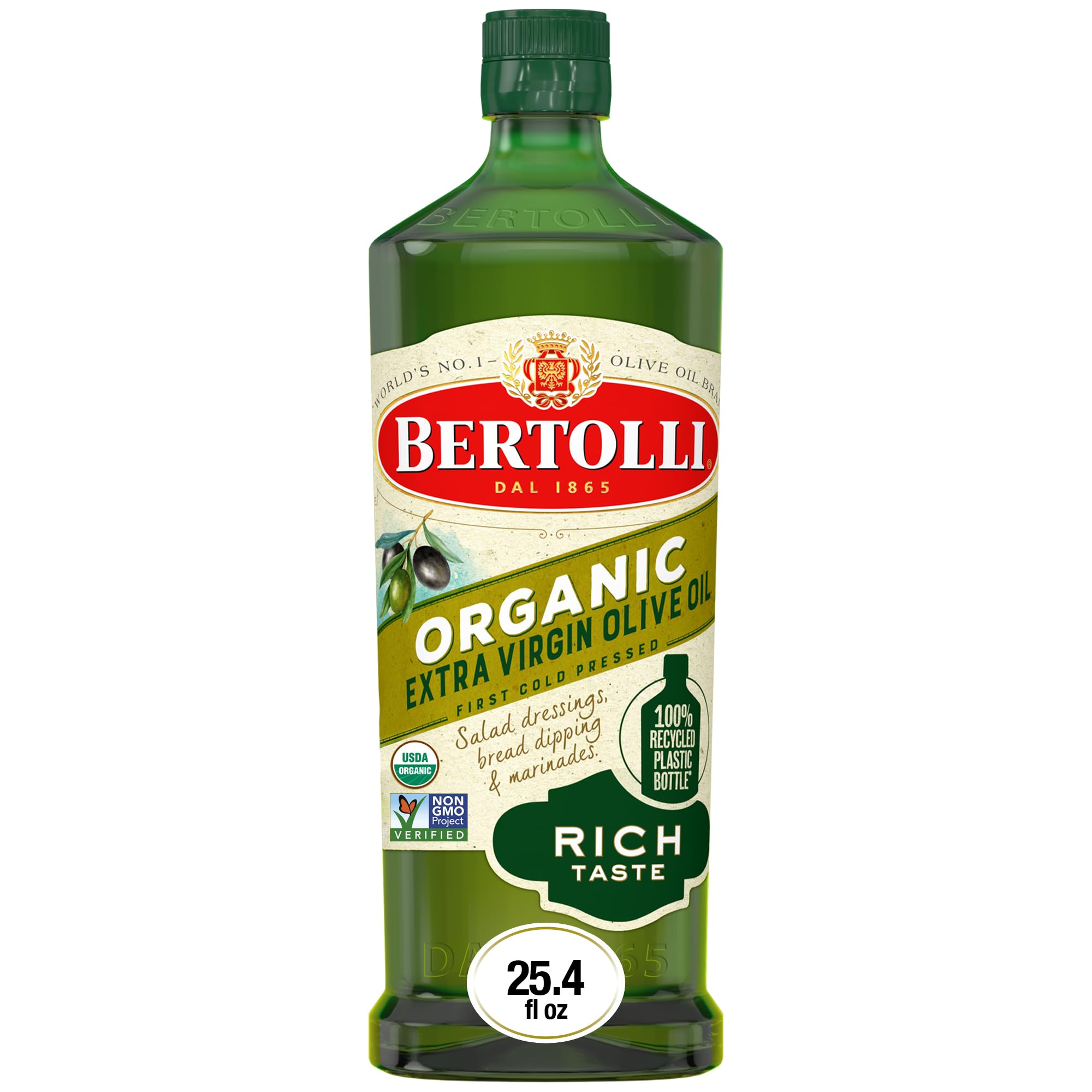 Bertolli Bio Natives Olivenöl Extra, Reichhaltiger Geschmack, 750 ml