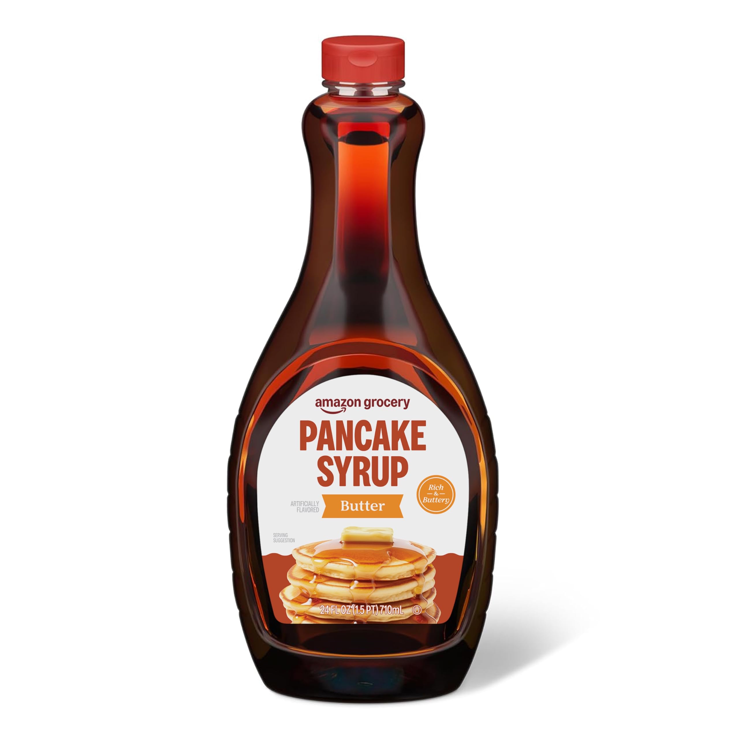 Grocery, Butter Flavor Pancake Syrup, 24 Fl Oz (Previously Fresh, Packaging May Vary)