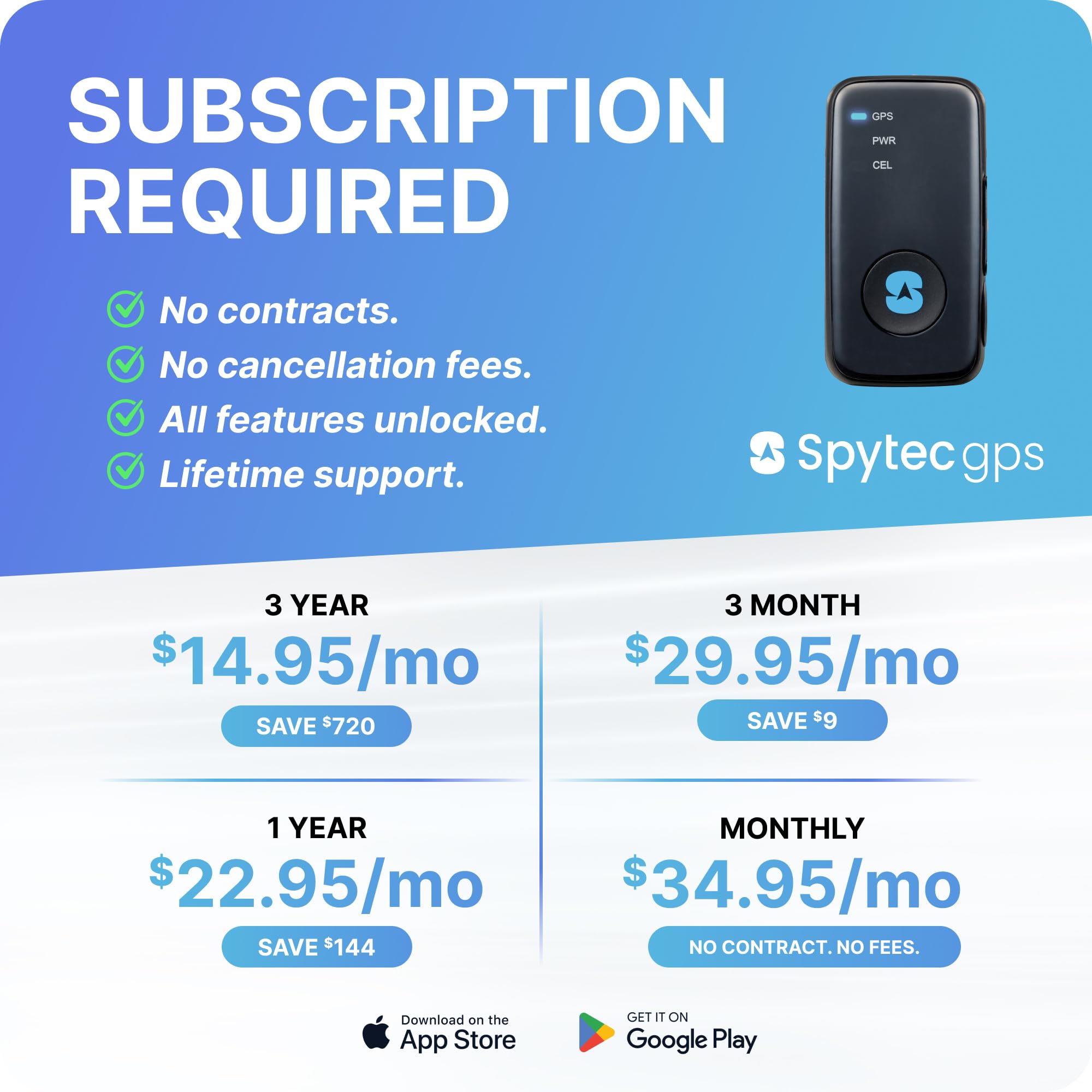 Spy Tec Mini GPS Tracker for Vehicles & Kids | Up to 14-Day Battery Life | Waterproof Magnetic Case, Geofencing, Portable Real Time GPS Car Tracker w/Lifetime Support | Subscription Required