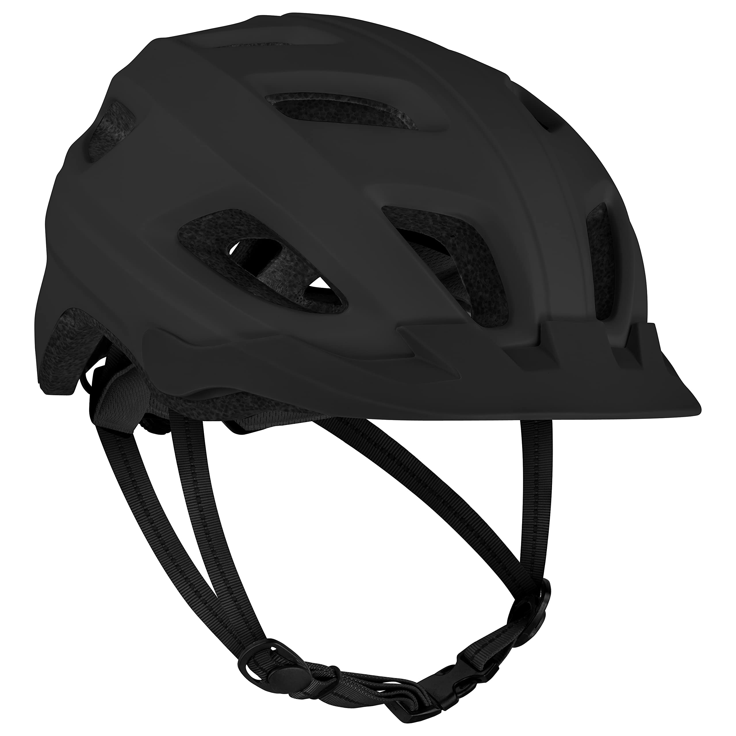 Retrospec Lennon Fahrradhelm mit LED-Sicherheitslicht, verstellbarem Drehrad und abnehmbarem Visier - Verstellbarer Fahrradhelm für Erwachsene, Männer und Frauen - Mattschwarz Einheitsgröße